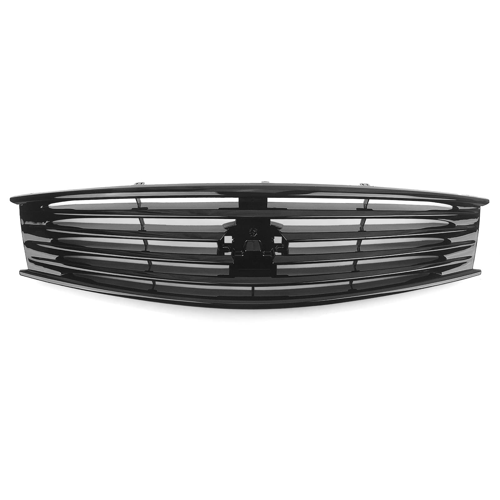 Glossy Black Front Bumper Grill Grille for Infiniti G37 Coupe 2008-2013 - Perfect Upgrade for Enhanced Style & Protection on 2-Door Models | Ideal for Car Enthusiasts & Custom Builds