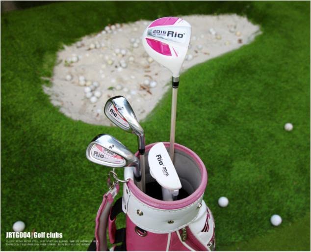 PGM Junior Golf Club Set for Kids - Right Handed 4-Piece Youth Golf Clubs with Stand Bag for Boys & Girls | Perfect for Beginners & Junior Golf Training | Ideal for Backyard Practice, Driving Range & Golf Course Play