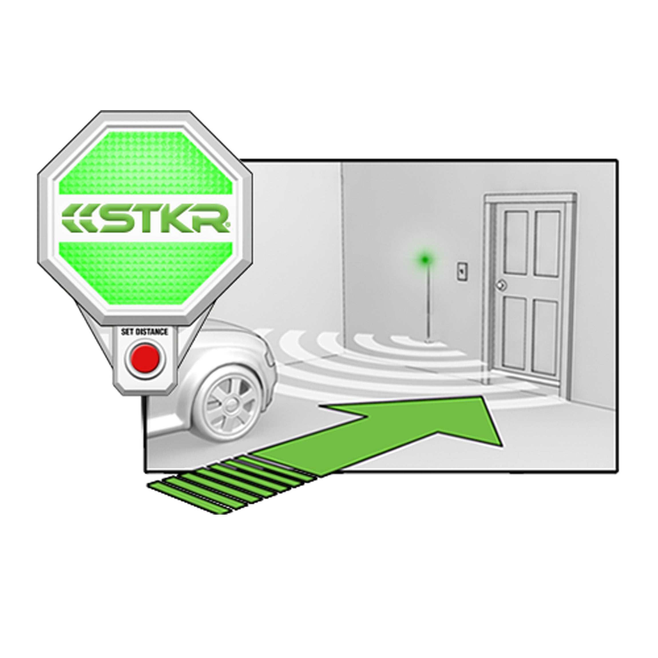 LT Adjustable Garage Parking Sensor - Wireless Car Backup Alarm with LED Display for Safe Parking & Reversing | Perfect for Home Garages, Driveways & Tight Parking Spaces