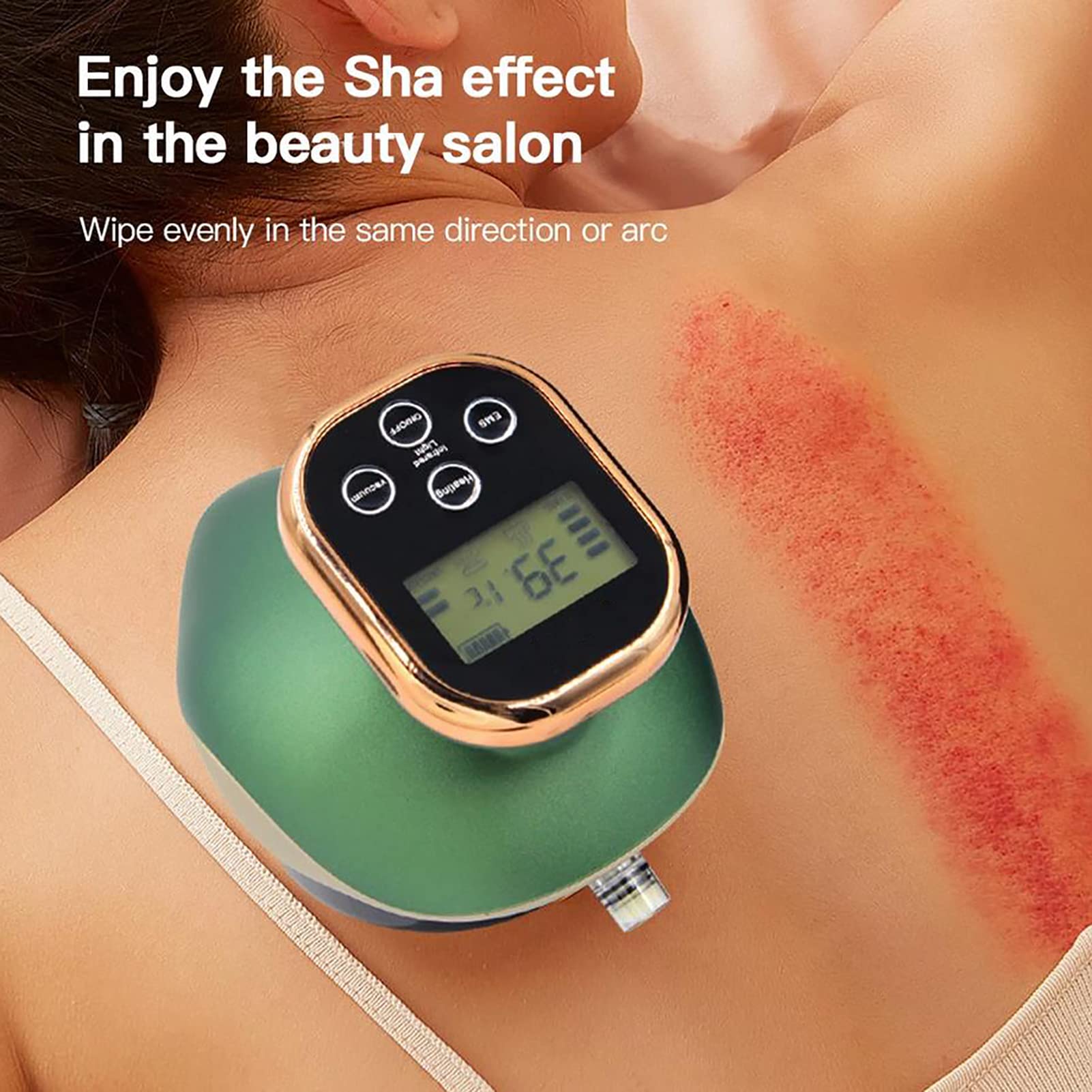Electric Scraping Massager & Cupping Therapy Machine - Vacuum Suction for Pain Relief, Detox & Blood Circulation - Portable Physiotherapy Device for Home/Office Use - Perfect for Muscle Relaxation, Stress Relief & Meridian Massage