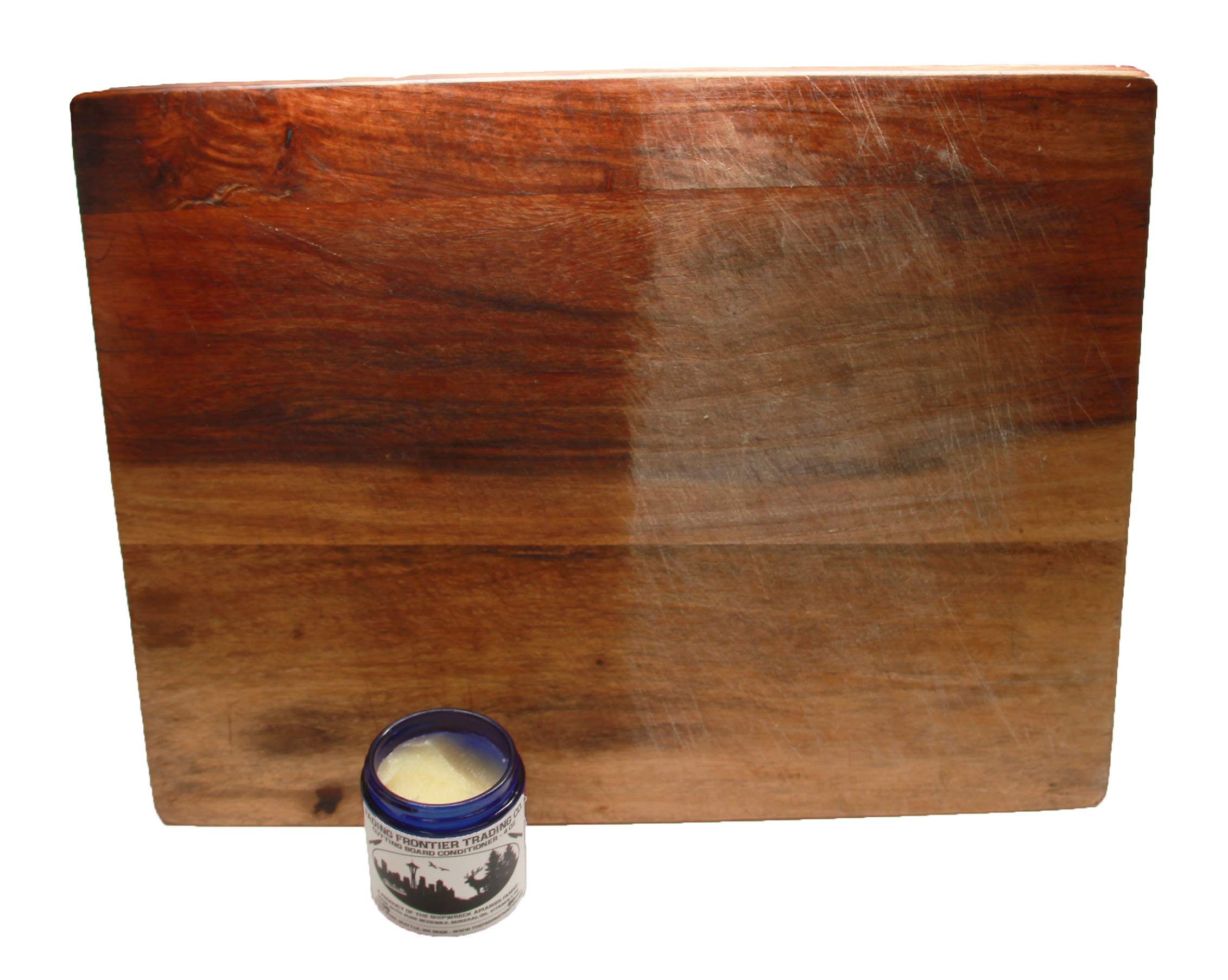 Premium Wood Cutting Board Conditioner - Natural Oil for Kitchen Chopping Blocks - Extends Life & Protects Wood - Ideal for Butcher Blocks, Countertops & Wooden Utensils - Fading Frontier Trading Co.