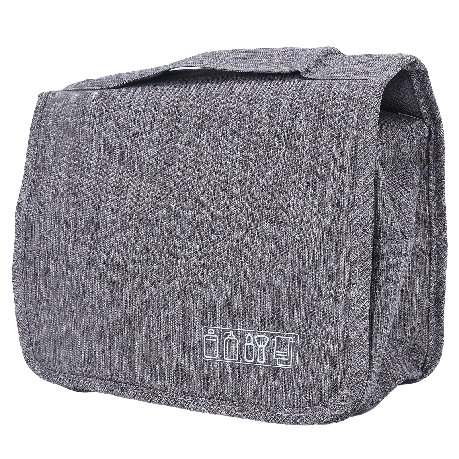 Large Capacity Makeup Bag with Multiple Compartments - Dustproof Travel Cosmetic Organizer for Women, Portable Makeup Case for Outdoor Travel & Daily Use (Grey) - Perfect for Vacation, Gym, Work & Beauty On-The-Go
