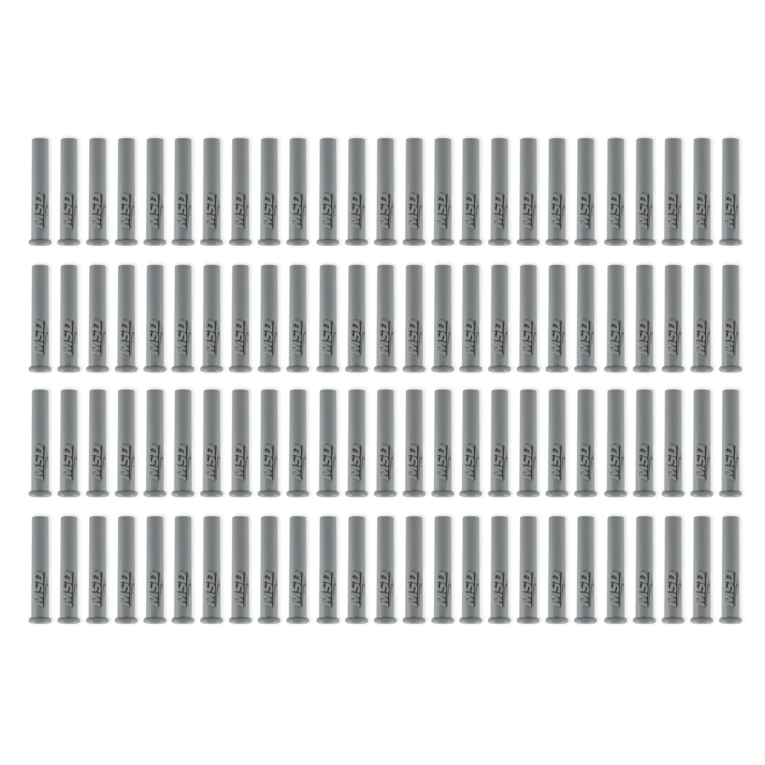 MSD 34565 Gray Multi-Angle Spark Plug Boot - Pack of 100 (Bulk) - Perfect for Automotive Repair, Engine Tuning & Performance Upgrades