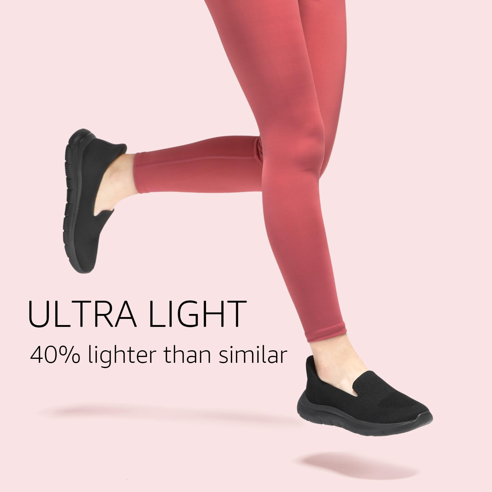 STQ Women's Slip-On Walking Sneakers - Hands-Free Orthopedic Shoes for Comfort & Support | Perfect for Walking, Travel & Everyday Wear