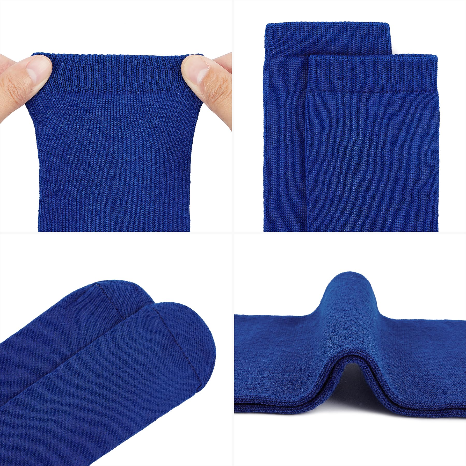 Zando Kids Soccer & Baseball Socks - Knee High Cotton Athletic Socks for Girls (3-12 Years) | Seamless Design for Comfort | Perfect for Soccer, Softball & School Sports