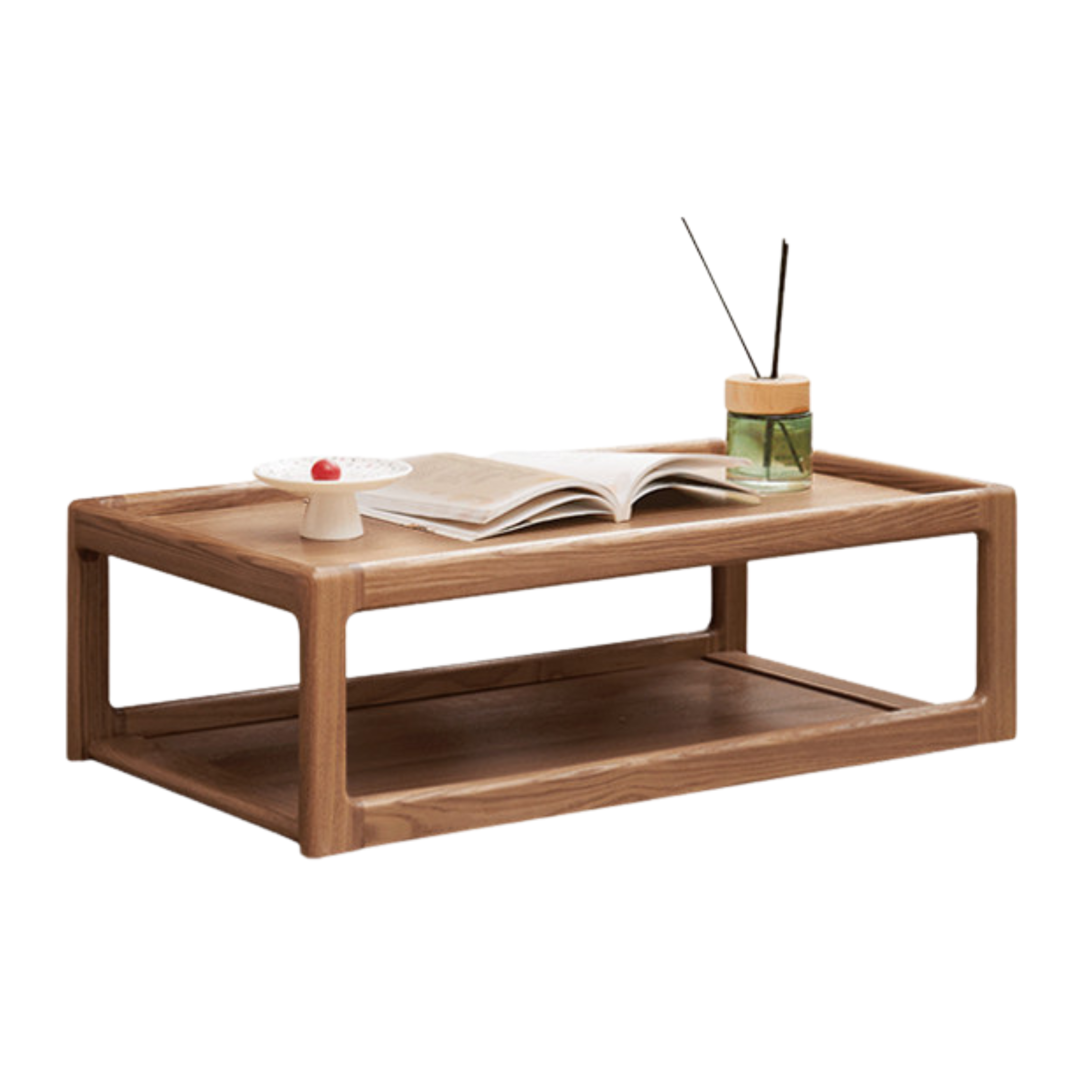15.7x31.4x10.2 inch / 40x80x26cm / walnut color /  Ash Tea Table