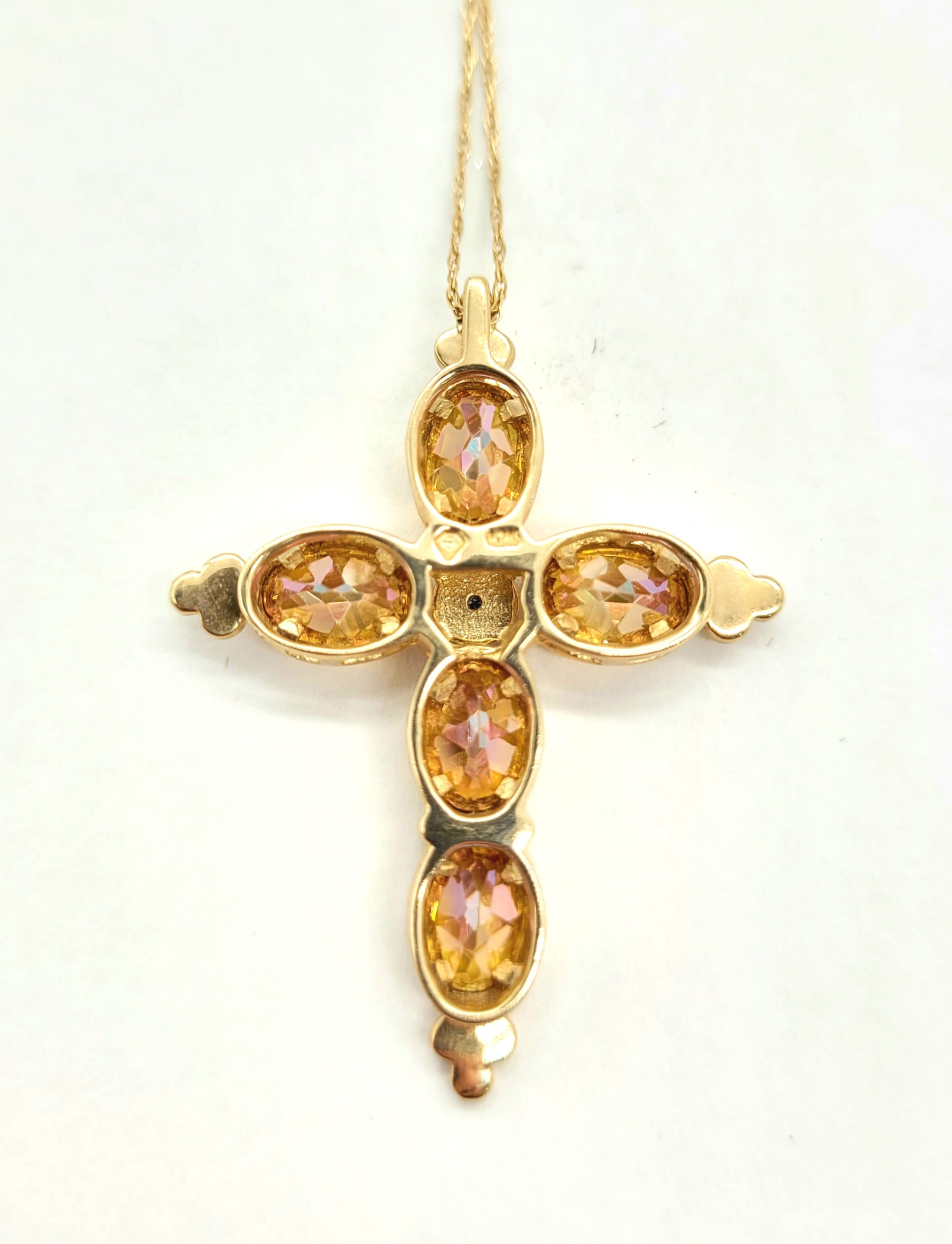 Stylish Garnet Cross Necklace for Women - Elegant Gemstone Jewelry Gift for Christmas, Birthday & Special Occasions | Perfect for Church, Weddings & Everyday Wear