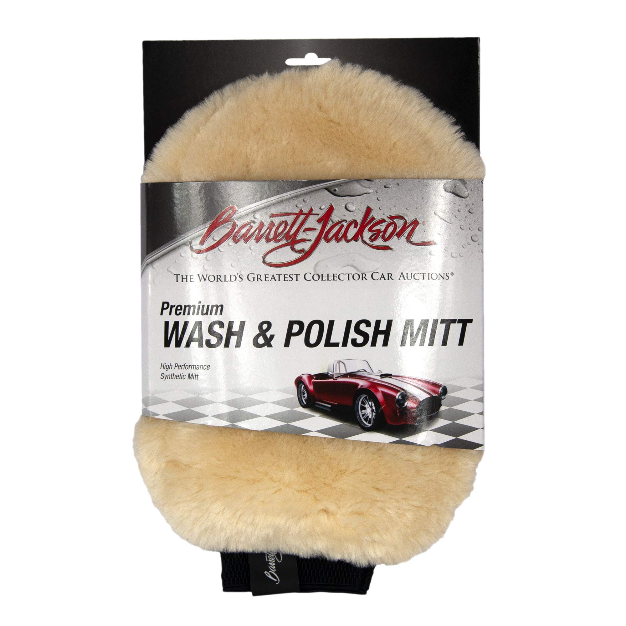 Barrett-Jackson Car Wash Mitt - Premium Polish & Cleaning for Auto Detailing