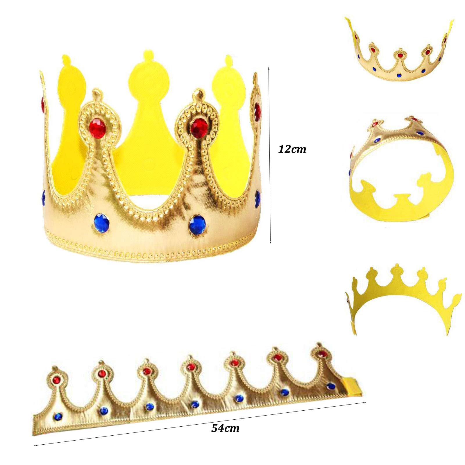 3-Piece Birthday Boy Party Accessory Set - King Crown, Sash & Button Pins for Boys Birthday Celebration - Perfect for Birthday Dress Up, Photo Props & Themed Parties