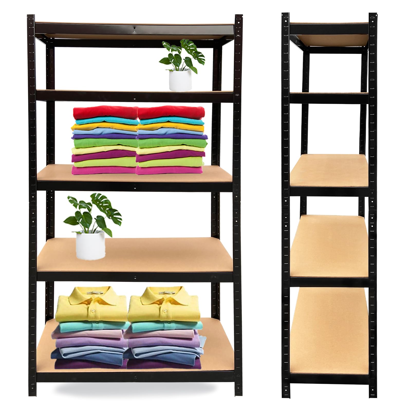 4-Shelf Heavy Duty Steel Storage Shelves - 64