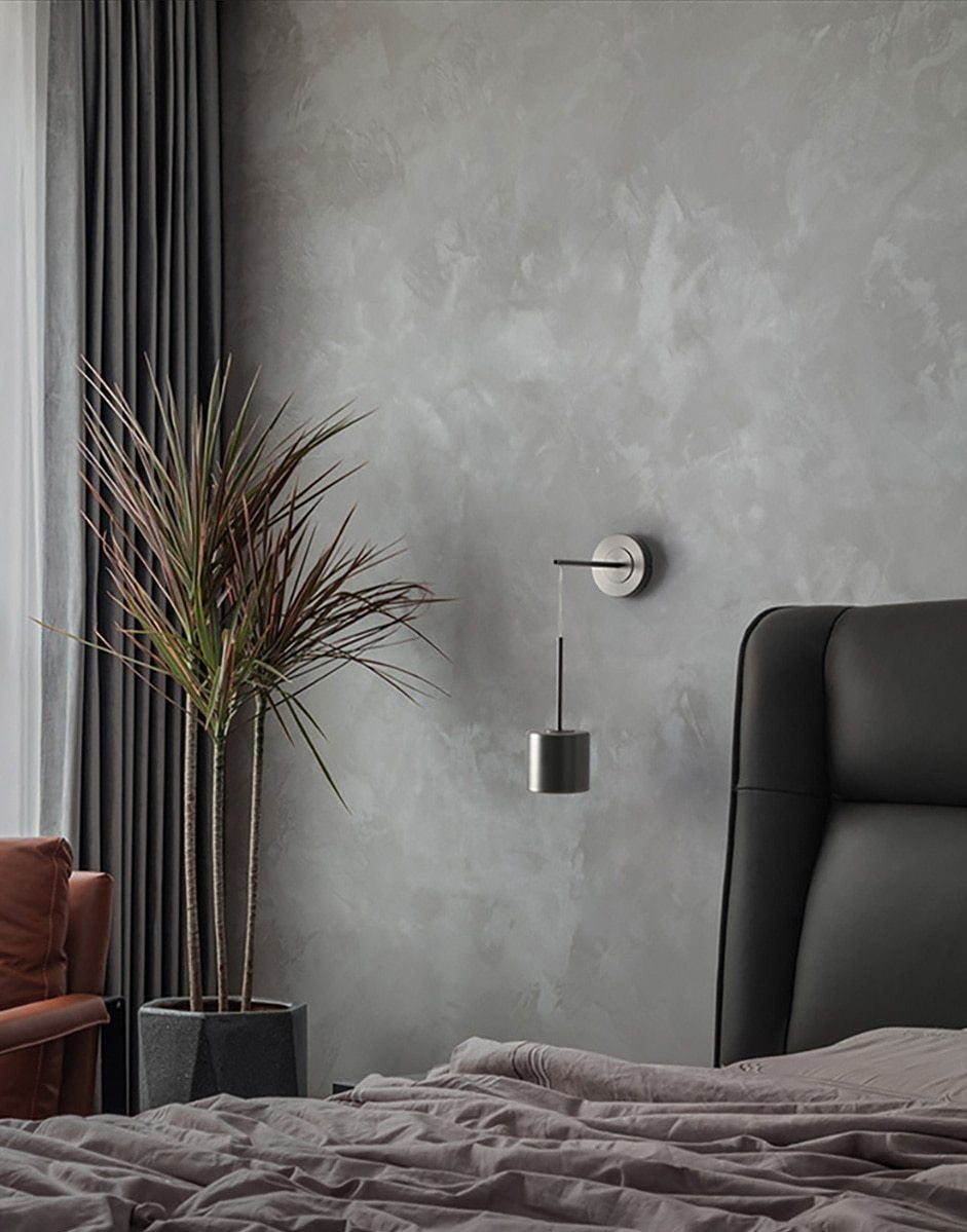 Calibre Suspended Metal Wall Lamp - Modern Industrial Ceiling Light Fixture for Living Room, Bedroom & Dining Room Lighting