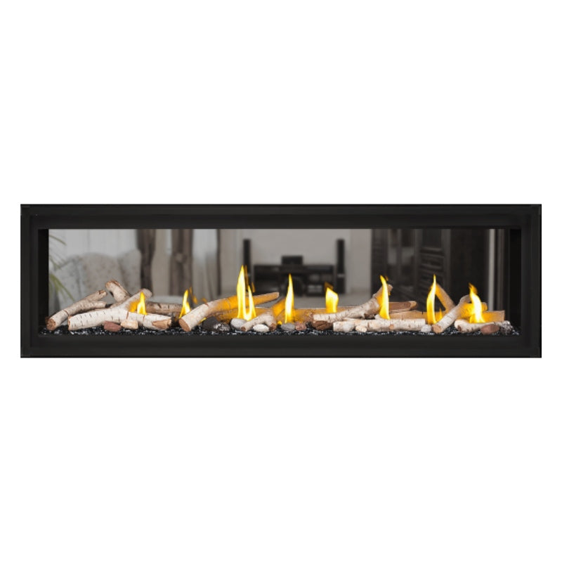 Napoleon Luxuria 74 See-Through Linear Direct Vent Gas Fireplace - LVX74N2X | Modern Home Heating & Stylish Fireplace for Living Rooms & Patios