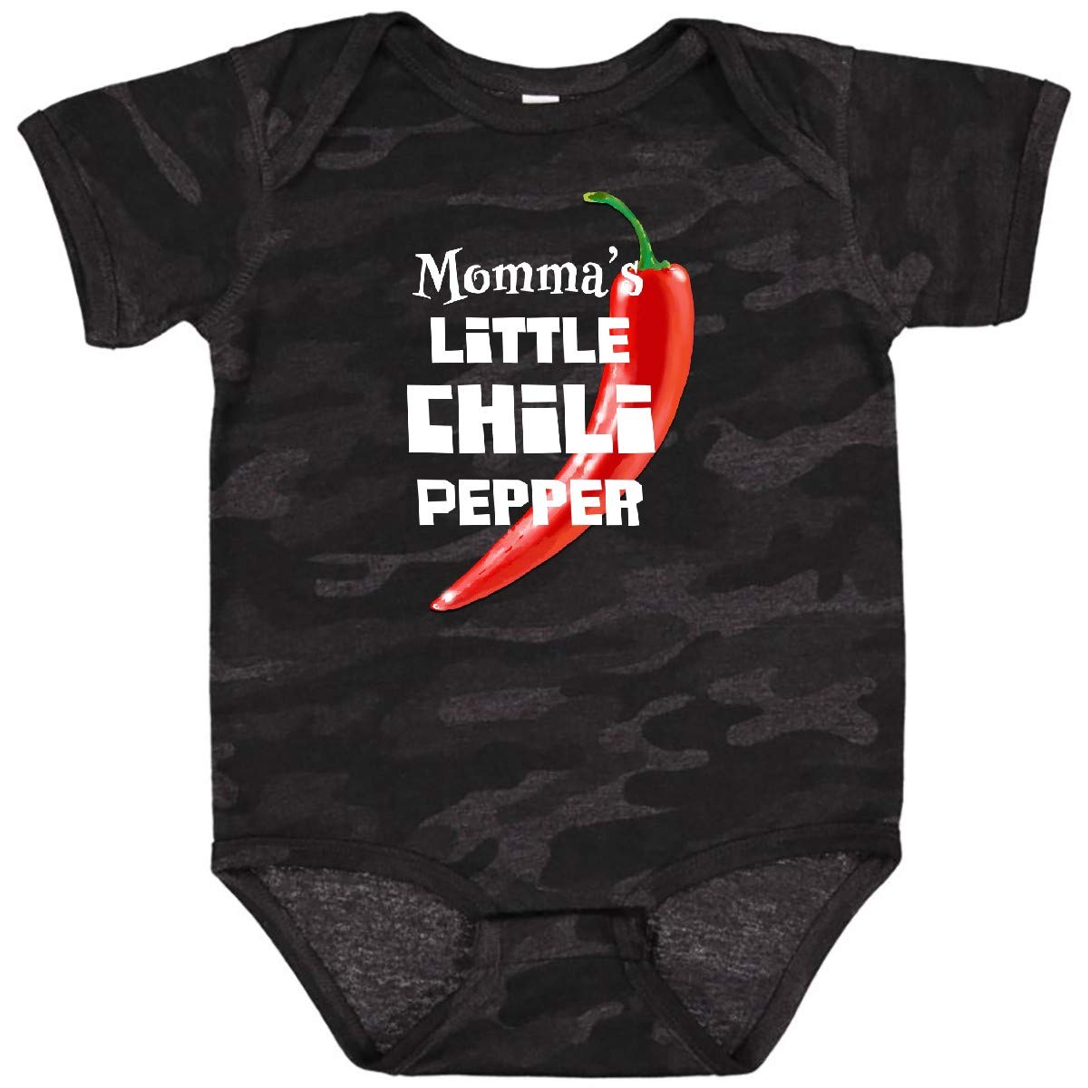 Inktastic Momma's Little Chili Pepper Baby Bodysuit - Cute Infant Onesie for Boys & Girls - Perfect for Family Photos, Holidays & Everyday Wear