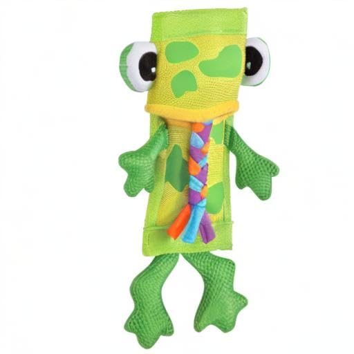 Petmate 32016 Firehose Frog Dog Toy - Durable Chew Toy for Aggressive Chewers, Interactive Play & Fetch - Perfect for Indoor & Outdoor Dog Activities