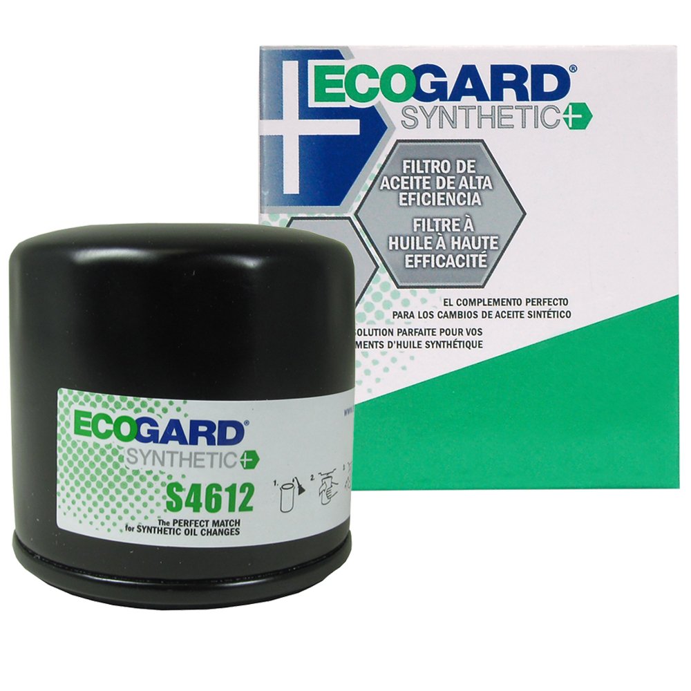 ECOGARD S4612 Premium Spin-On Engine Oil Filter for Synthetic Oil - Compatible with Nissan Altima 2.5L (2004-2021), Rogue 2.5L (2008-2021), Sentra 1.8L (2000-2019), Murano 3.5L (2004-2020), Pathfinder 3.5L (2004-2020) - Perfect for Oil Change & Engine Protection