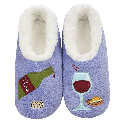 Cozy Sherpa-Lined Slipper Socks for Women - Non-Slip Fuzzy House Shoes with Warm Fleece Lining - Perfect for Winter, Lounge & Home Comfort