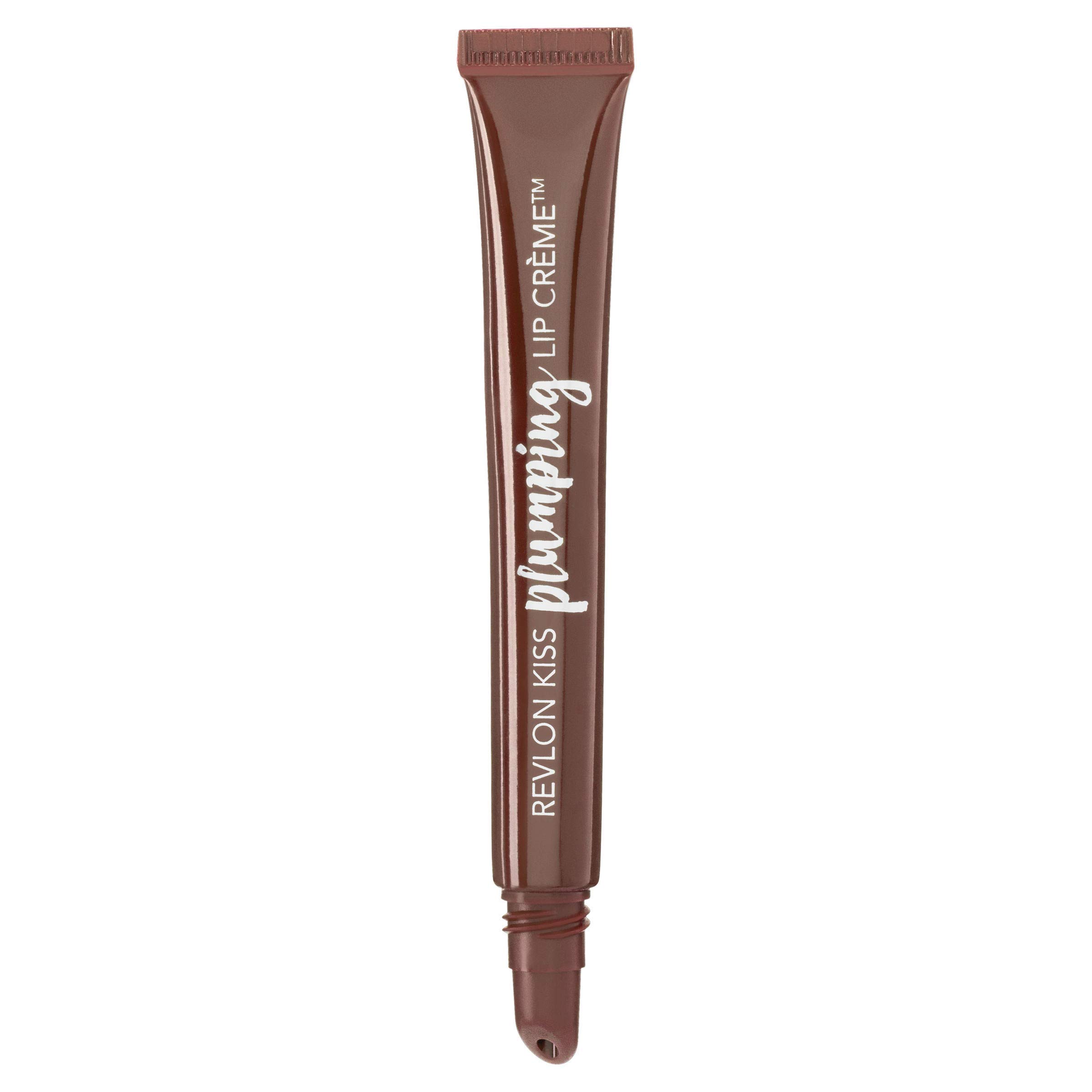 Revlon Kiss Plumping Lip Crème - Barely Blush Nude Lipstick, Hydrating & Volumizing Lip Gloss for Fuller Lips | Perfect for Date Night & Everyday Wear