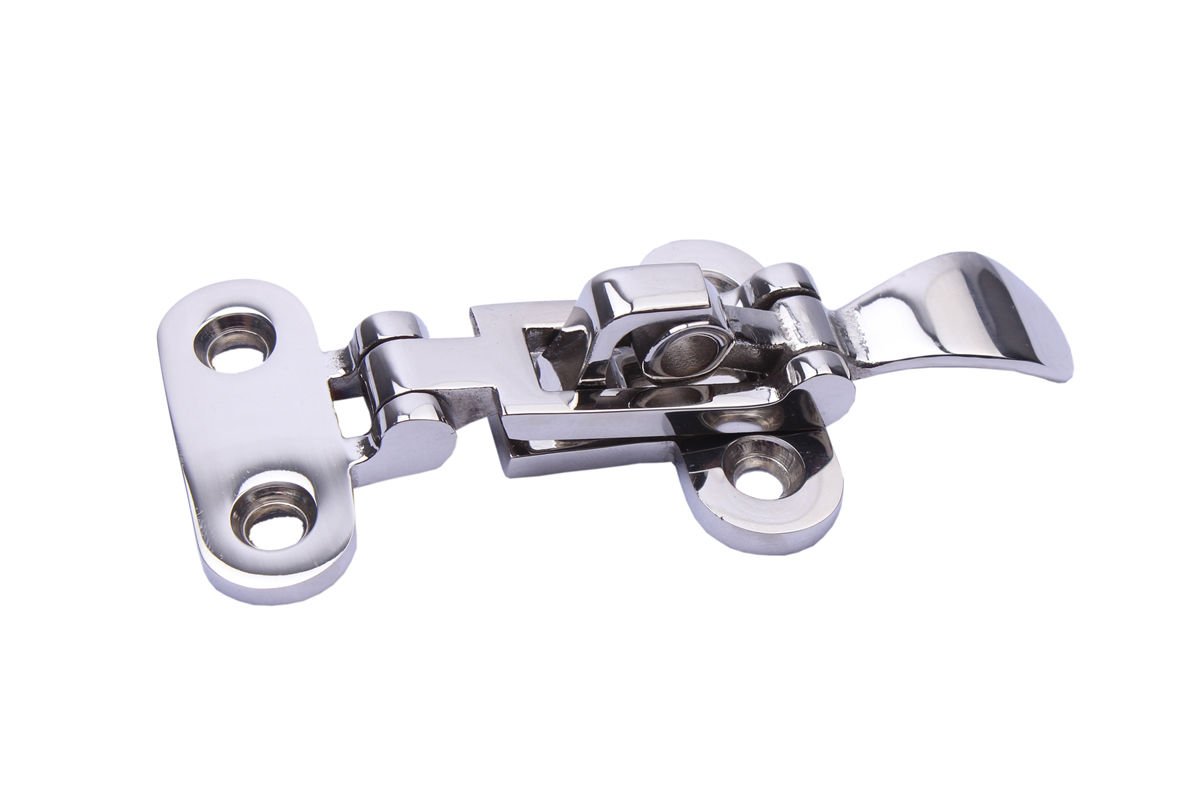 2PCS Marine Grade 316 Stainless Steel Boat Locker Hatch Anti-Rattle Latch Fastener Clamp - Durable Hardware for Yachts, Sailboats & Marine Applications