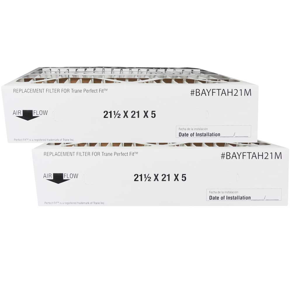 Atomic BAYFTAH21M 21x21.5x5 Inch MERV 8 Air Filter - 2 Pack Replacement for Trane Furnace | Improves Indoor Air Quality for Homes & Offices