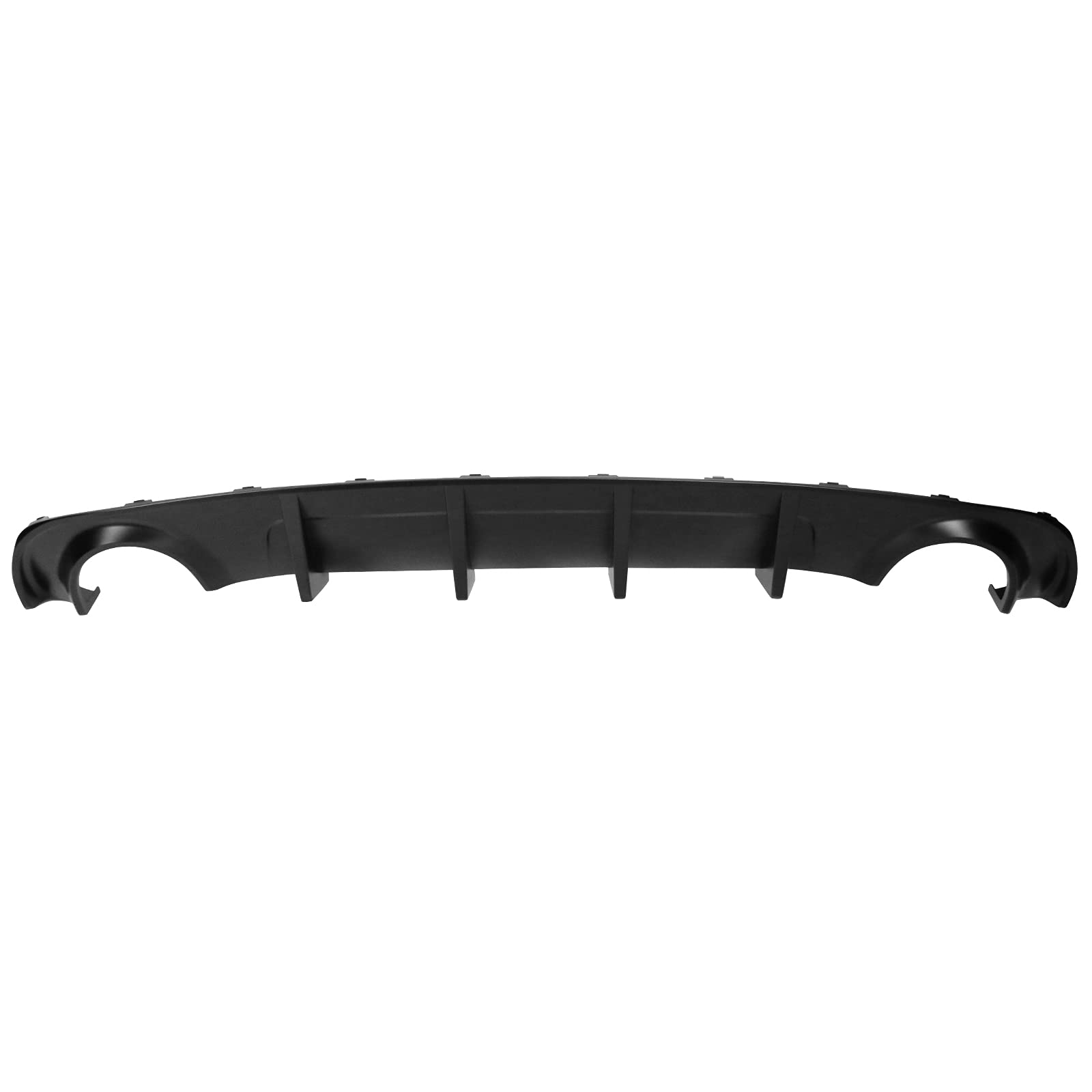 IKON MOTORSPORTS Rear Bumper Lip Diffuser Splitter for 2015-2023 Dodge Charger Base & SXT - Matte Black PP Replacement Part - Enhances Aerodynamics & Sporty Look for Street Racing & Car Shows