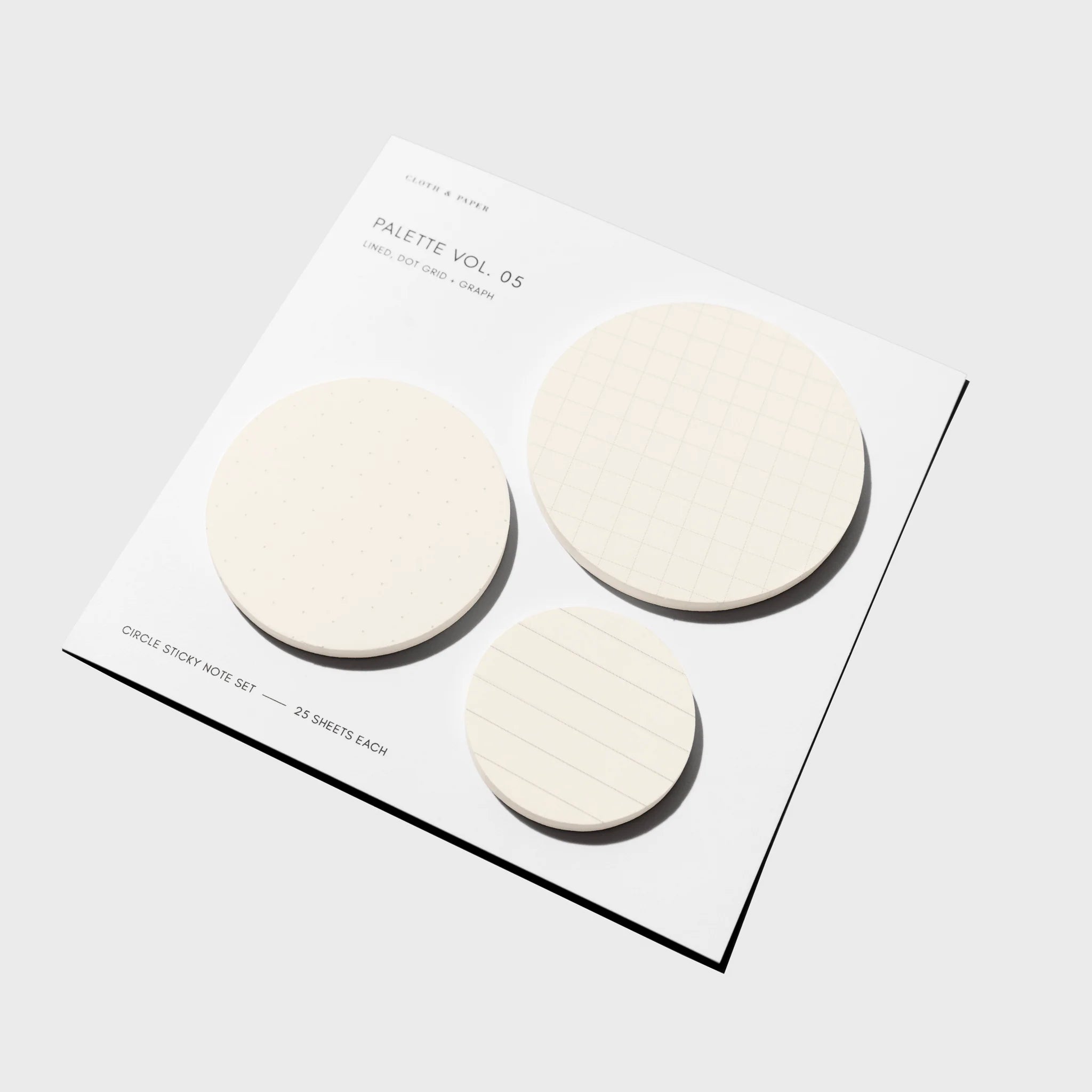 Colorful Circle Sticky Notes Set - Angora Vol.5 for Office, School & Home Organization - Removable Self-Stick Memo Pads for Planners, Journals & Bulletin Boards