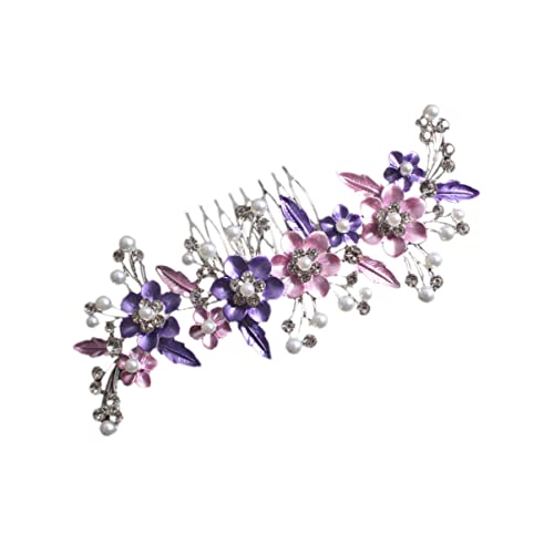 Elegant Wedding Hair Comb for Women - Pearl Flower Bridal Hair Accessories for Weddings, Prom & Special Occasions