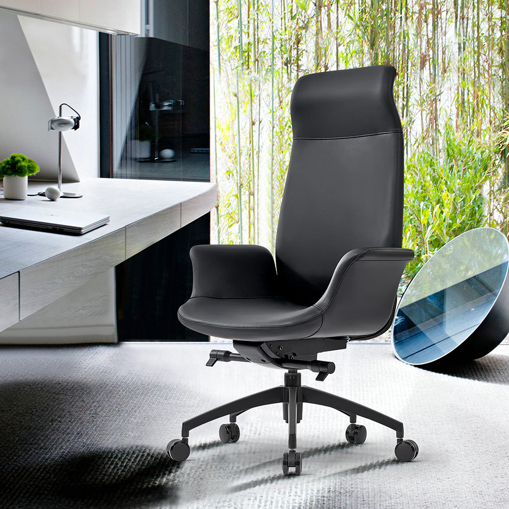 ARKIN High Back Ergonomic Office Chair - Adjustable Lumbar Support & Headrest, Black - Perfect for Home Office, Gaming & Workspace Comfort