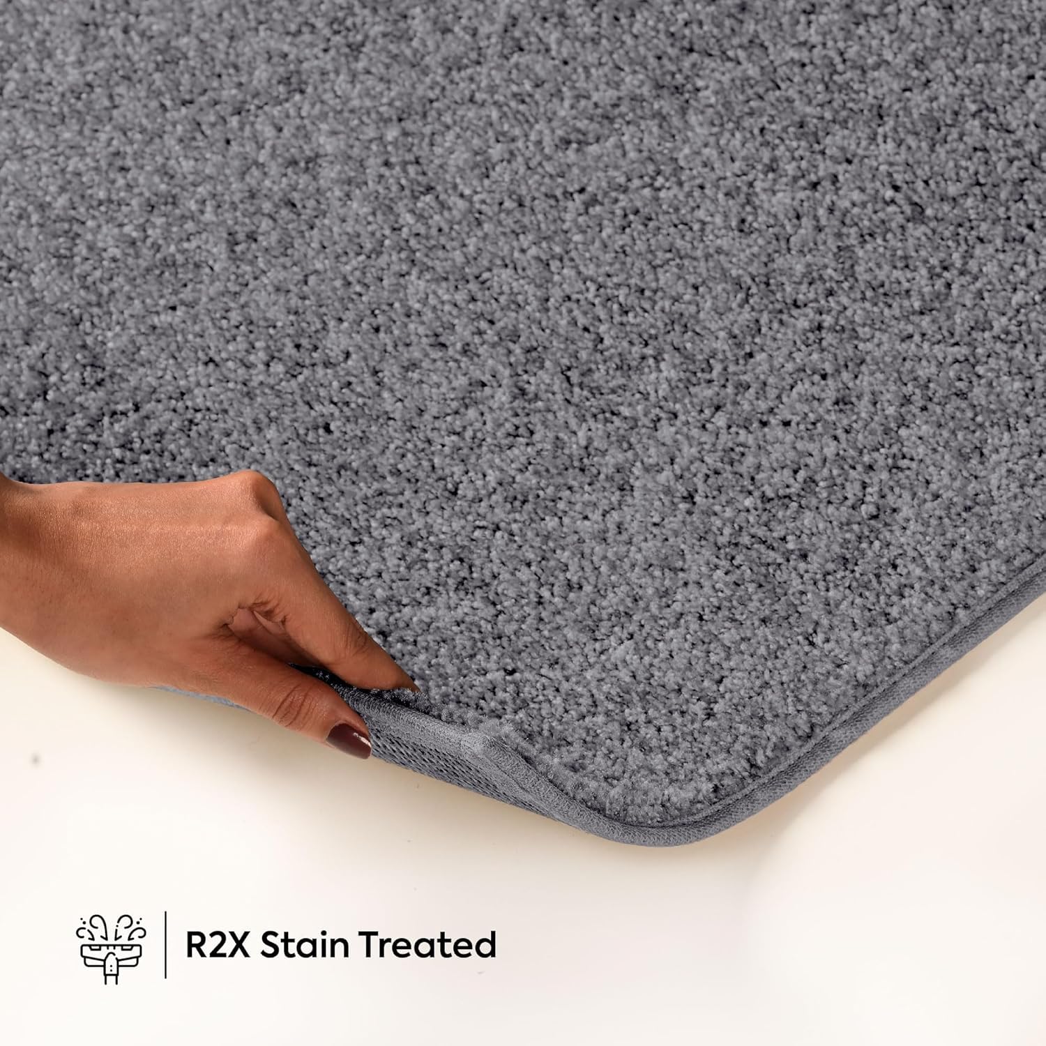 Stain Resistant 6' x 8' Rectangle Indoor Area Rug - Pet & Kid Friendly, Gray Broadway Collection for Living Room, Bedroom, Dining Room | Wedding Gift & Home Decor Essential