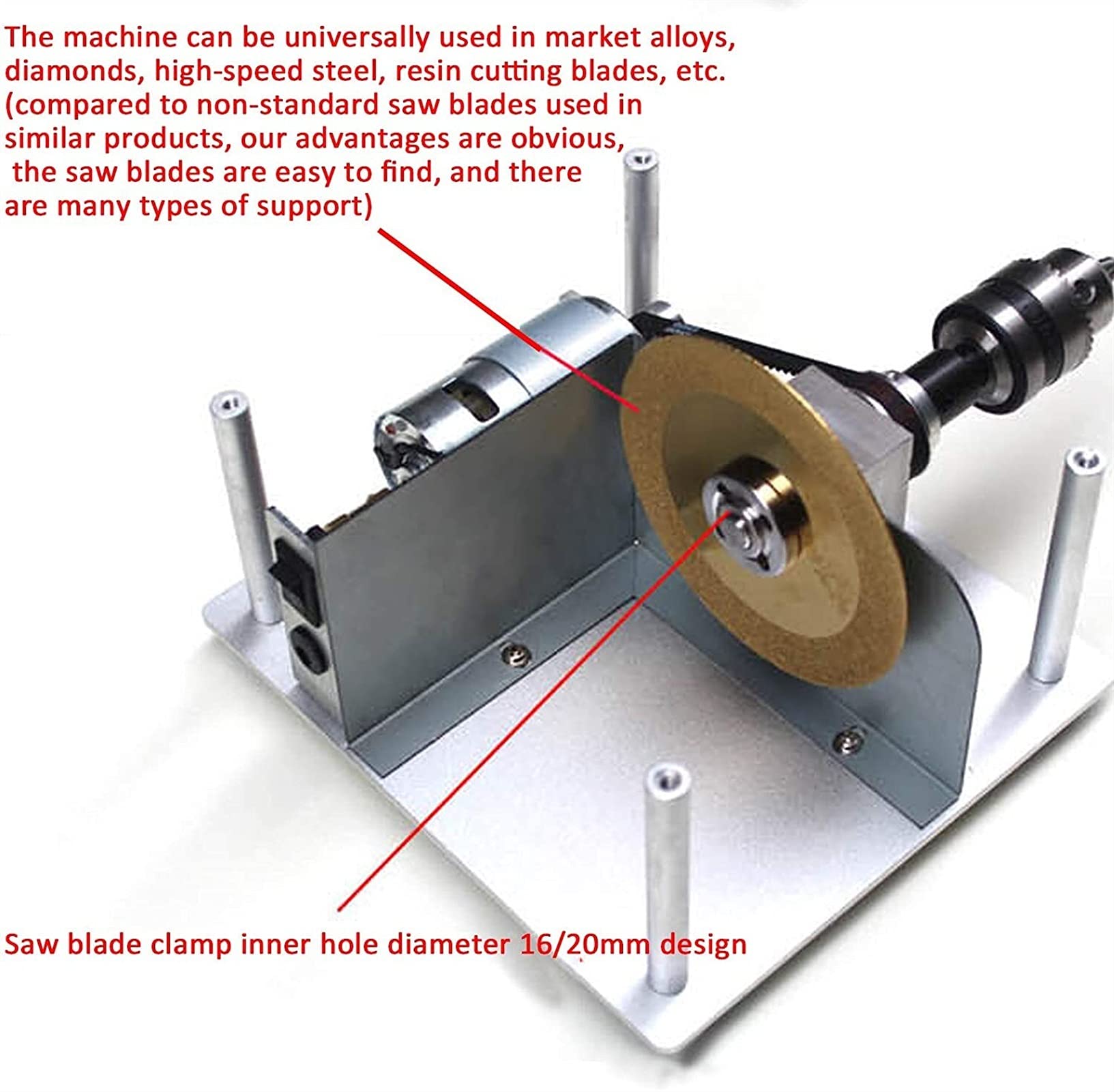 Mini Woodworking Table Saw - 7-Speed Adjustable DIY Tool for Precision Wood Cutting | Home Workshop & Craft Projects
