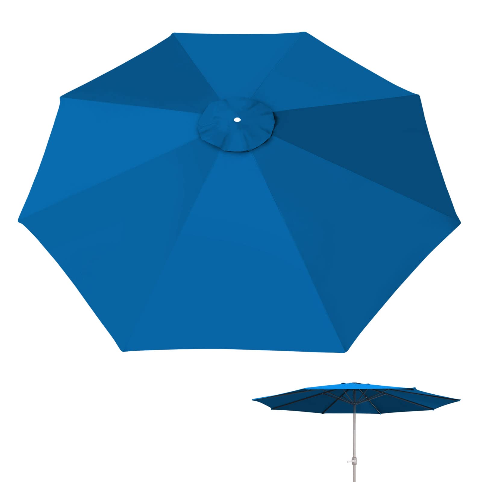 YardGrow 13ft 8-Rib Umbrella Canopy Replacement for Patio - Outdoor Use