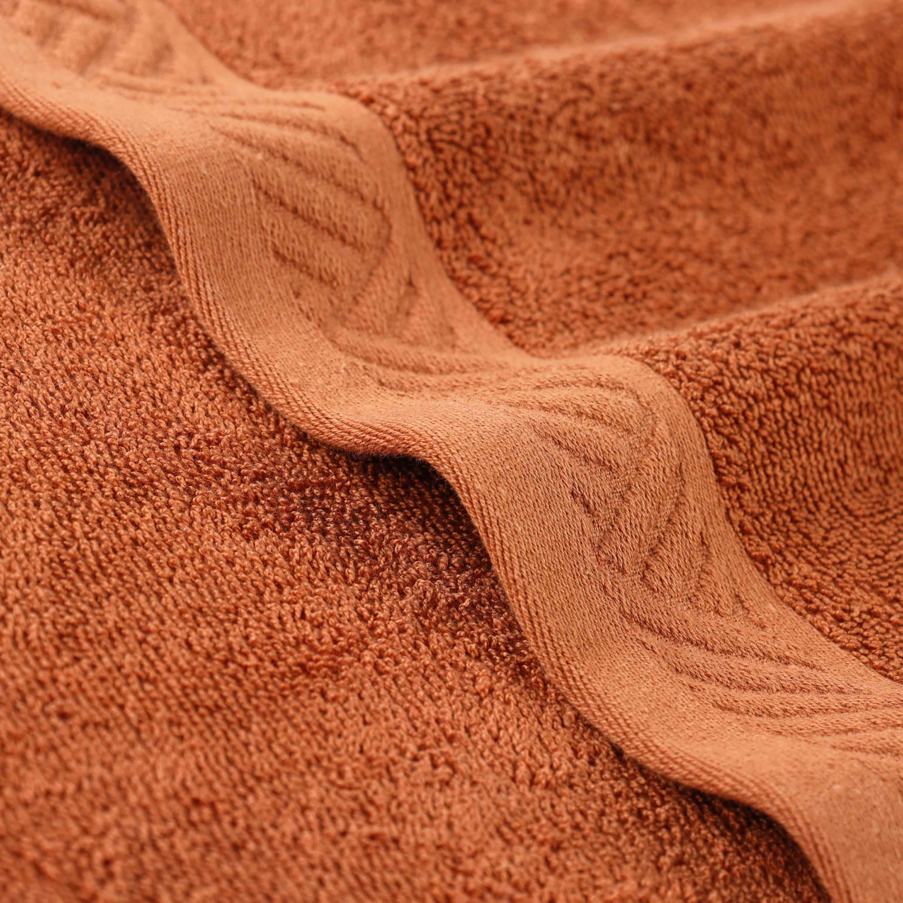 Luxury 6-Piece Egyptian Cotton Towel Set - Basketweave Jacquard & Solid Design - Ultra Soft & Absorbent Bath Towels for Spa, Hotel, or Home Use