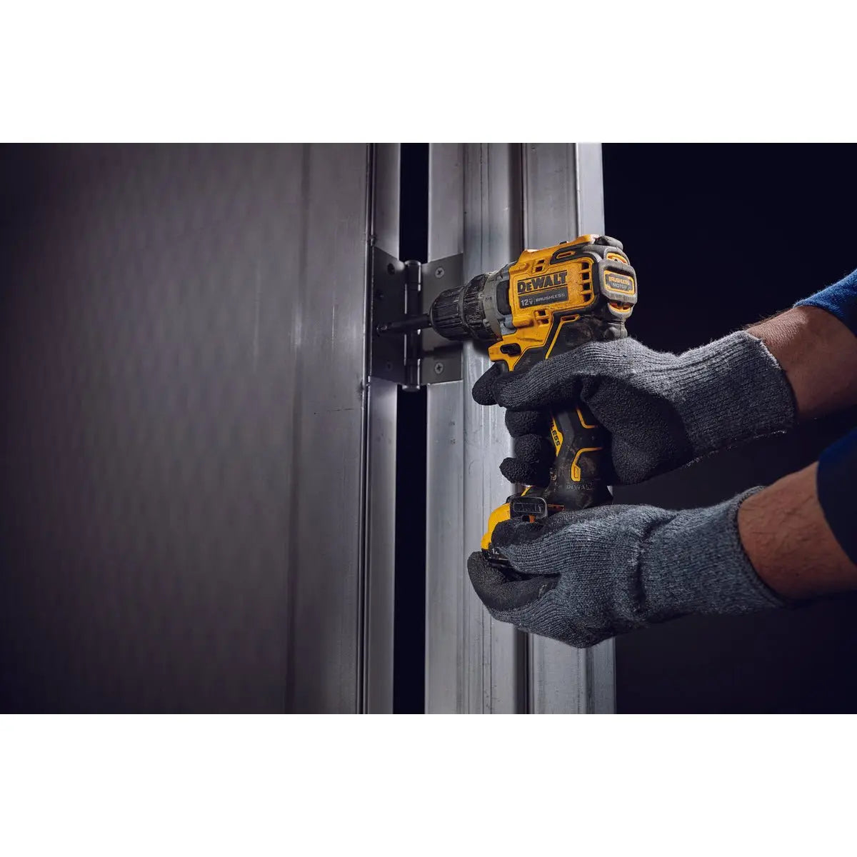 DEWALT DCD701F2 XTREME 12V MAX Brushless 3/8 Inch Cordless Drill/Driver Kit with 2 Batteries - Perfect for Home DIY Projects, Woodworking, and Professional Construction Work