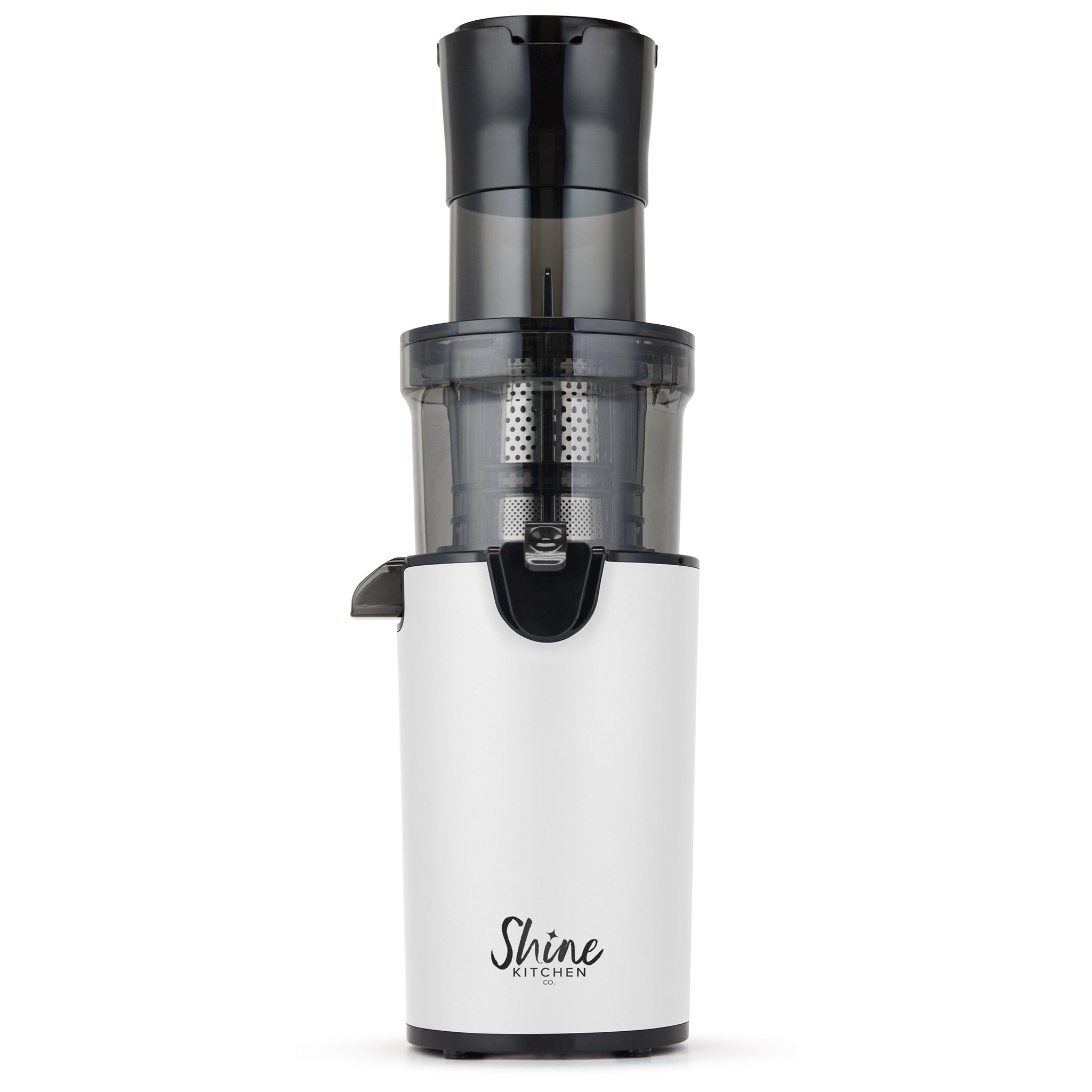 Shine Kitchen Co.® Certified Refurbished Cold Press Juicer - XL Wide Feed Chute for Fruits & Vegetables - Perfect for Healthy Juicing, Detox & Weight Loss