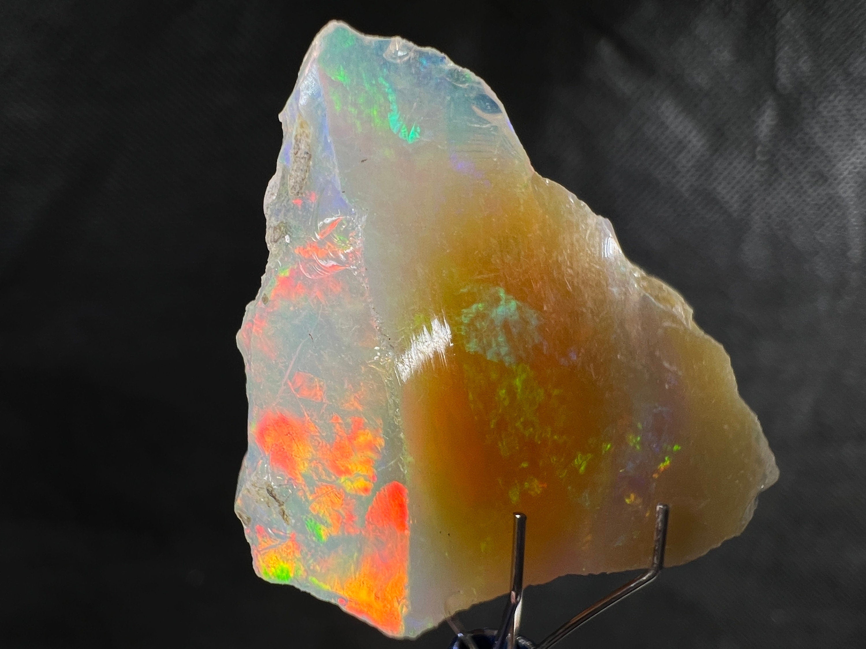 Premium 4A+ Welo Opal Raw Crystal - Certified Cutting Grade Opal for Jewelry Making (50625) - Ideal for Rings, Necklaces & Handcrafted Gemstone Designs