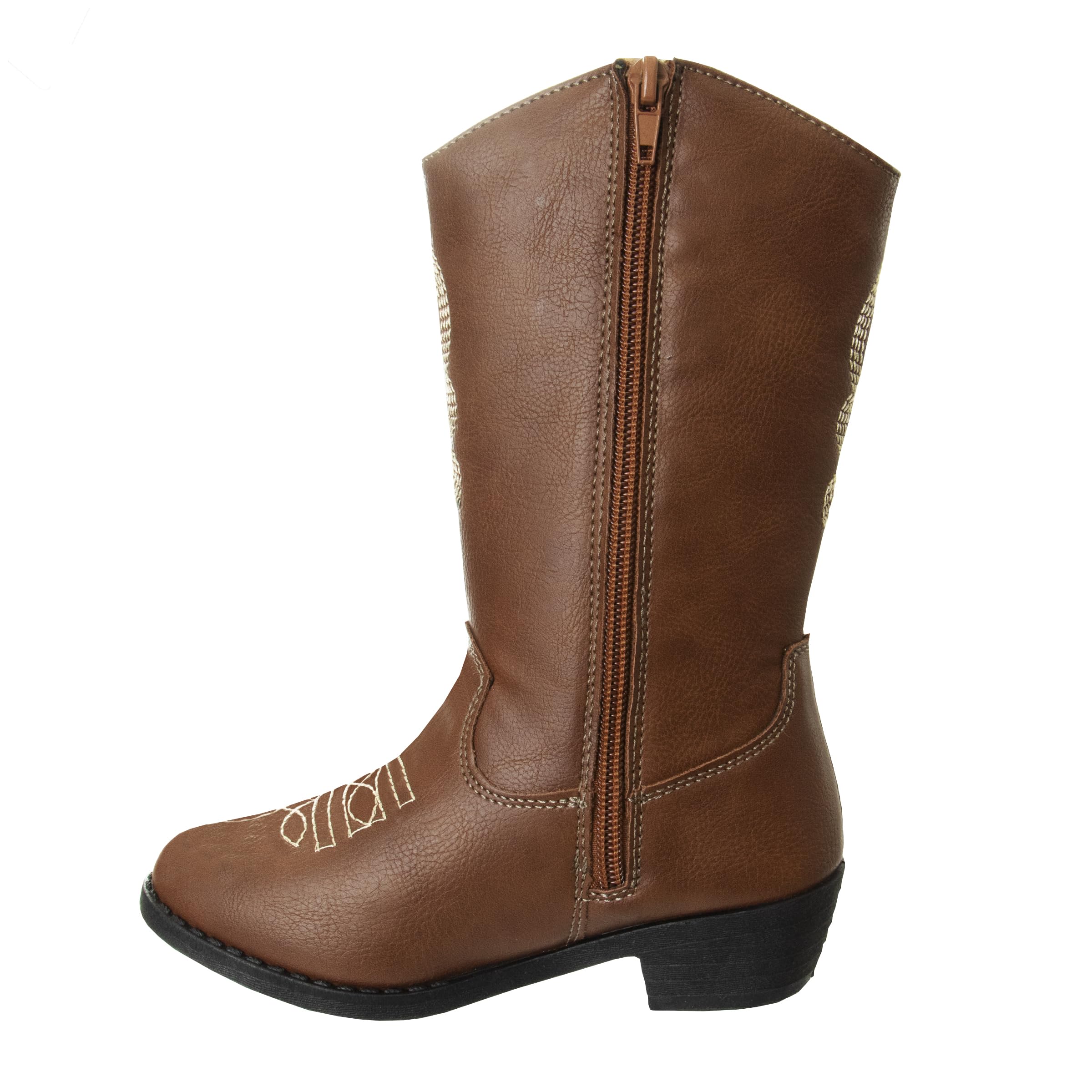 **Girls' Western Cowboy Boots for Toddlers - Soft Leather Cowgirl Boots for Kids | Best Christmas & Birthday Gifts | Perfect for Halloween Costumes, Rodeo Events, School Playdates & Ranch Visits | Country Dance Party Outfits & Outdoor Play**
