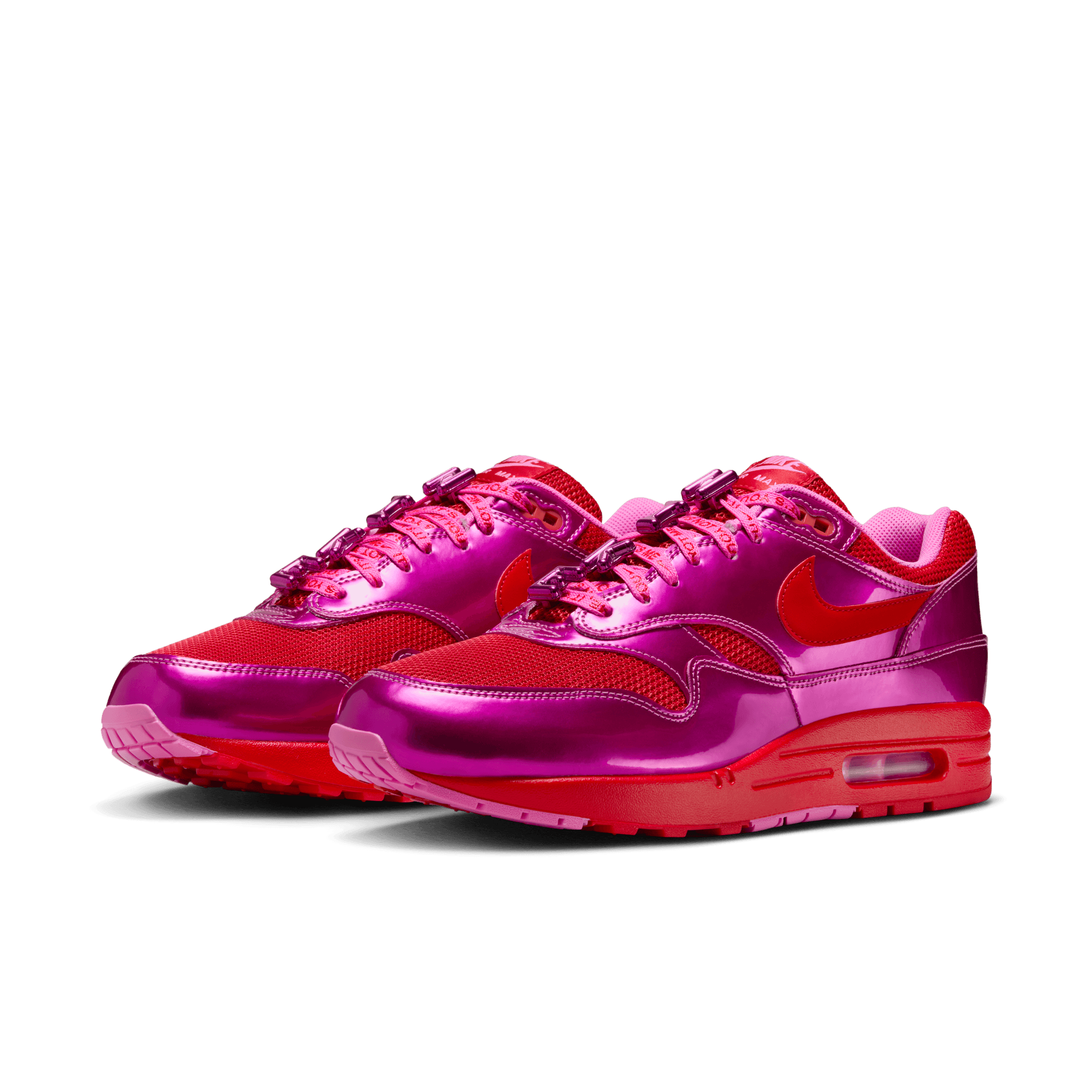 Nike Air Max 1 Premium Valentine's Day Edition - Playful Pink Women's Running Shoes for Valentine's Day Gifts & Casual Wear