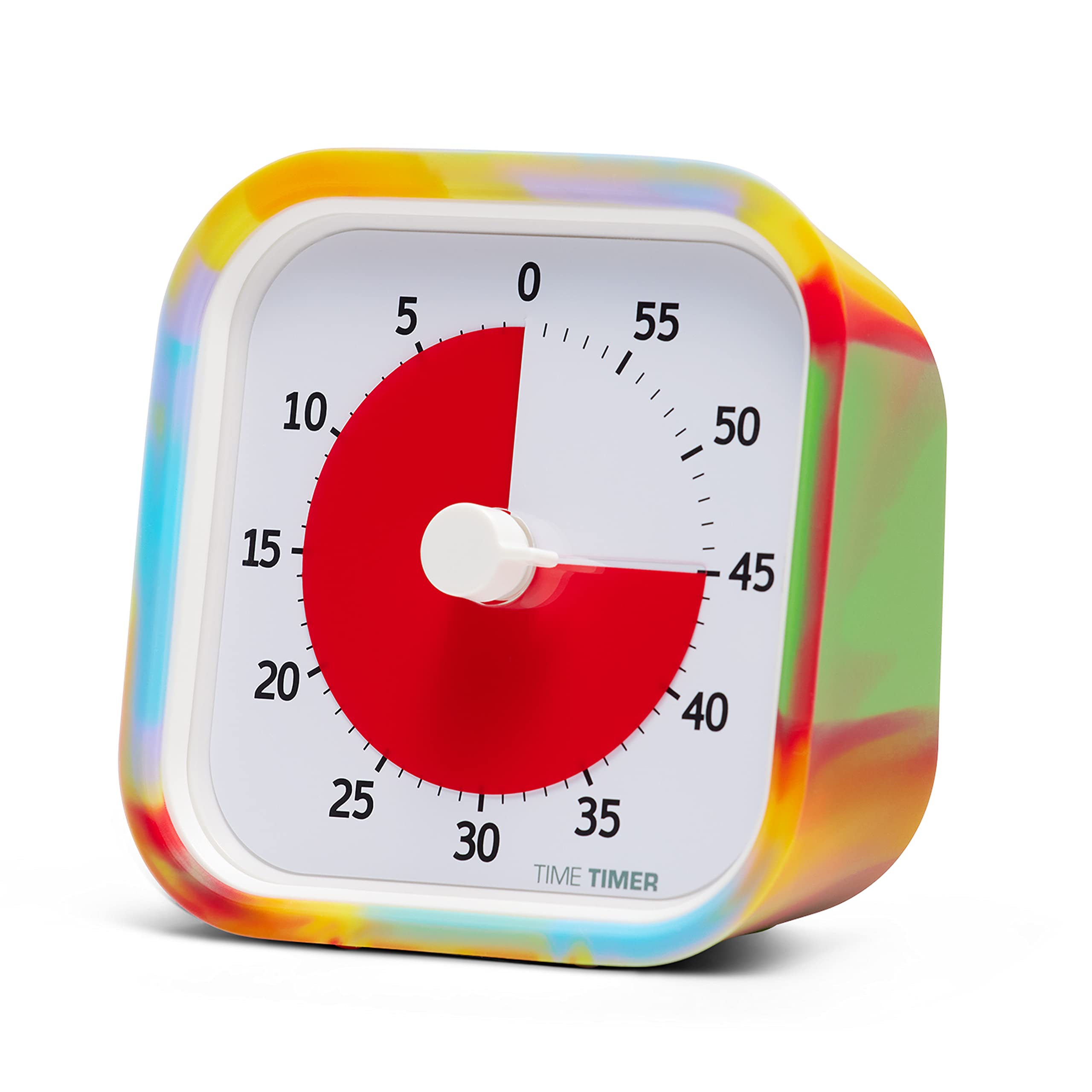 Time Timer MOD Tie Dye Visual Clock - Silent Countdown Timer for Kids Learning, Classroom Teaching, Homeschool Study & Office Meetings | Special Edition Desk Timer for Teachers, Students & Professionals (Tie Dye Pattern)