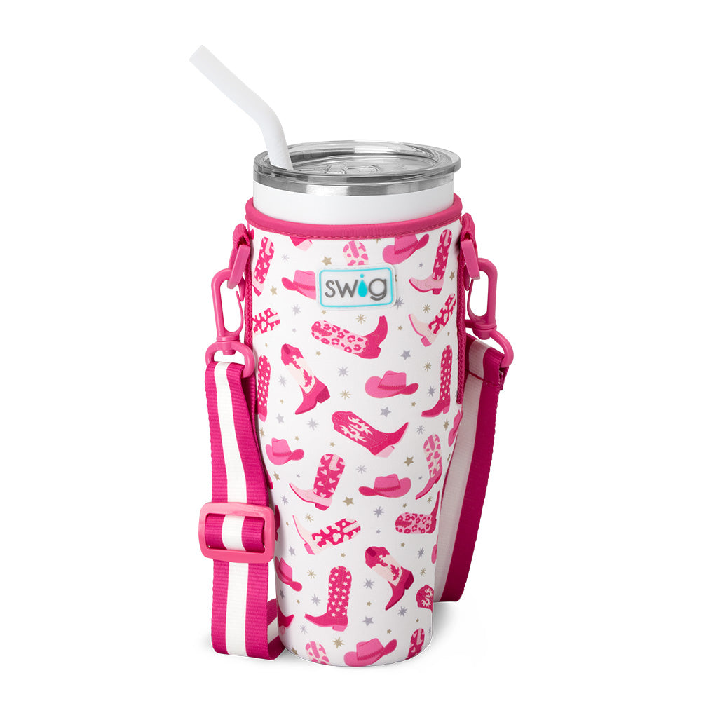 Let's Go Girls Mega Mug Sling 40oz - Large Insulated Tumbler with Handle & Strap for Women - Perfect for Hiking, Gym & Outdoor Activities