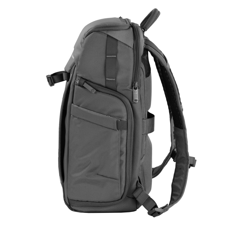 VEO Adaptor S46 Gray Camera Backpack with USB Charging Port & Side Access - Perfect for Travel, Photography & Outdoor Adventures