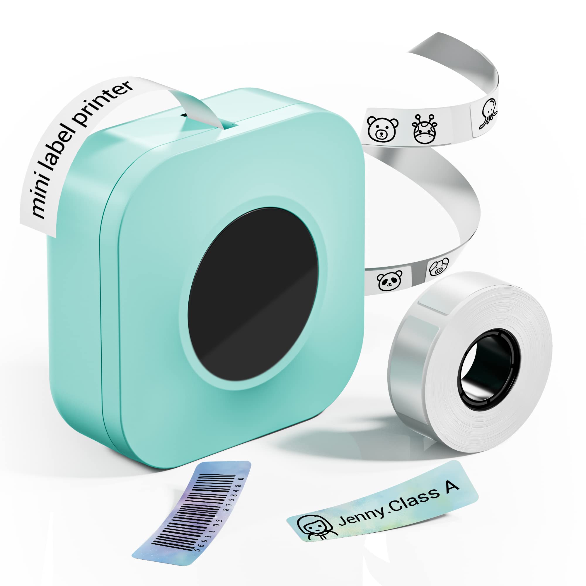Phomemo Q30S Mini Bluetooth Label Maker - Wireless Handheld Thermal Label Printer for Home, Office, Organization & Storage | Compact Design, Easy to Use for Pantry, Closet, School Supplies & Craft Organization (Green)