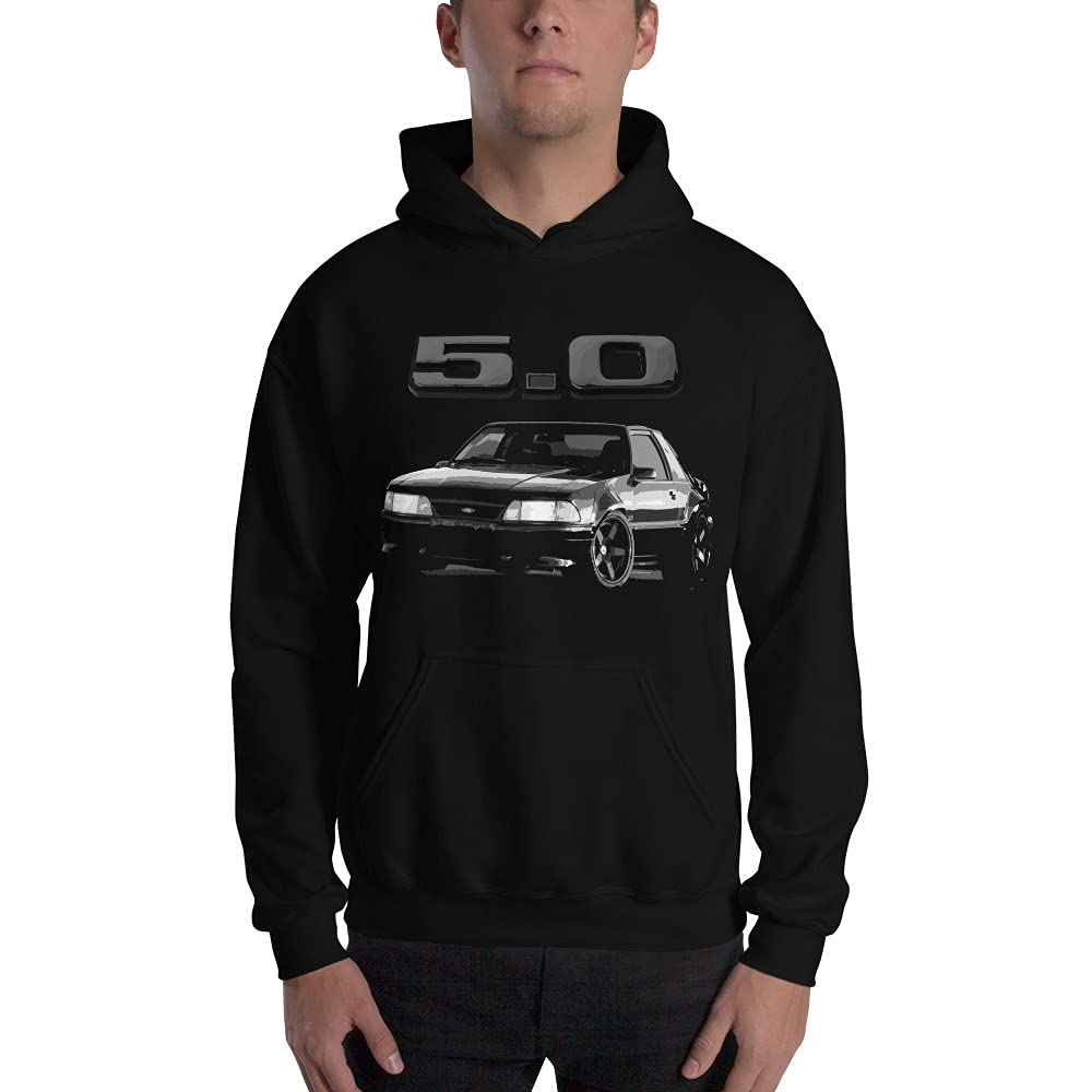 1988 Fox Body Mustang 5.0 Unisex Hoodie - Vintage Car Enthusiast Apparel for Men & Women - Perfect for Car Shows, Cruising & Casual Wear