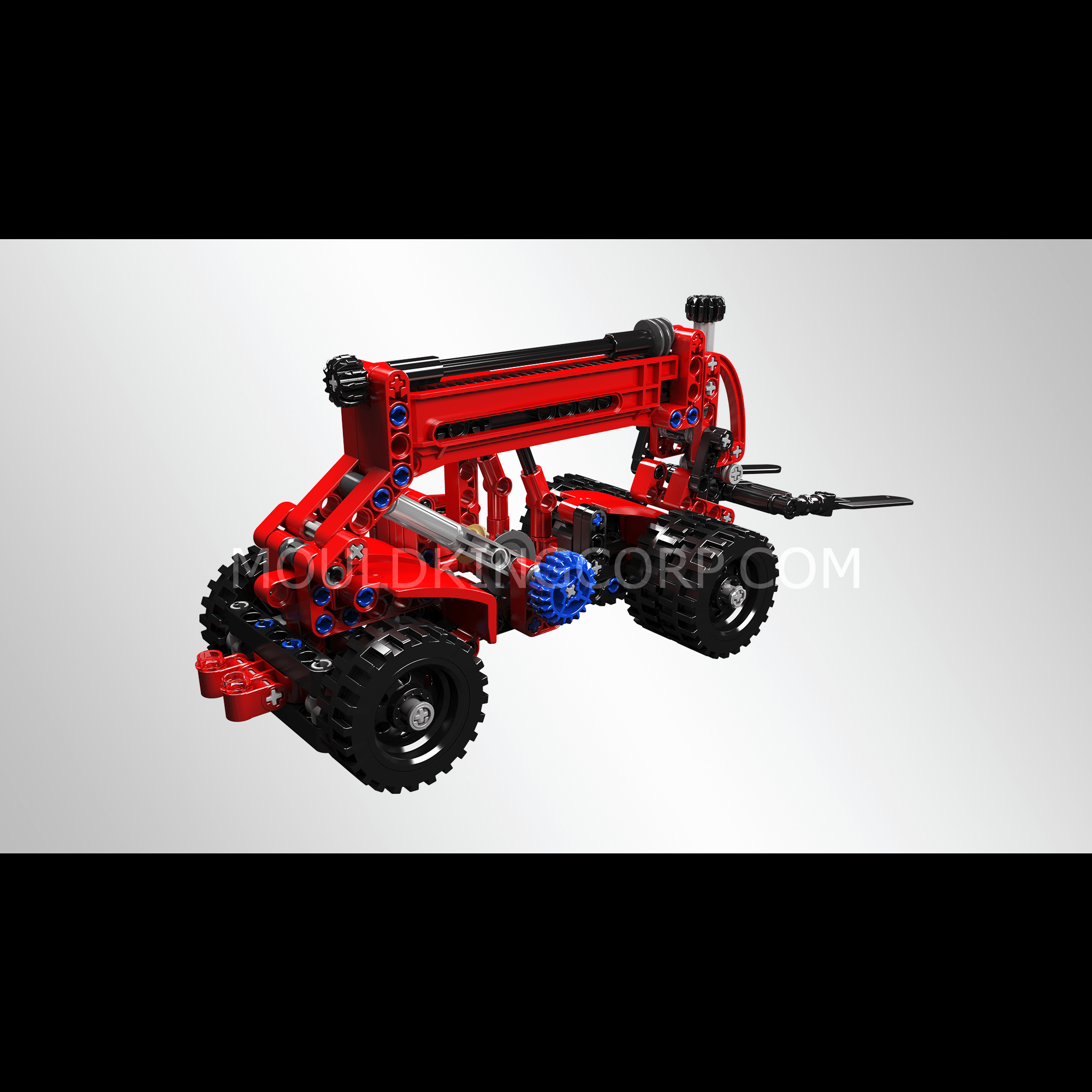 Mould King 24016 Telehandler Construction Building Toy Set - 218 PCS STEM Educational Blocks for Kids, Adults | Engineering Vehicle Model for Play, Learning & Display