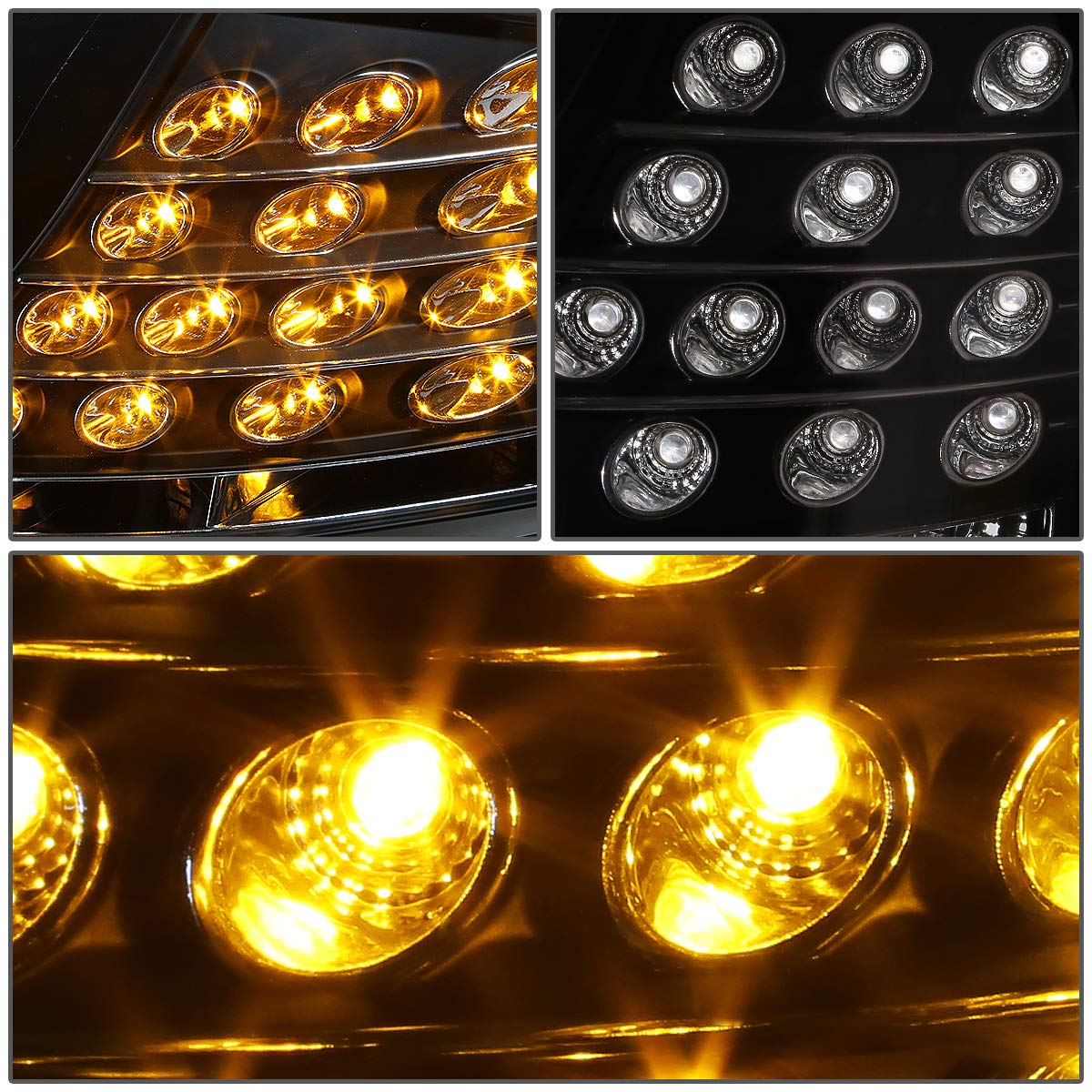 Auto Dynasty LED DRL Signal Projector Black Headlight Lamps with Tool Kit - Compatible with Audi A6/A6 Quattro C5 1998-2001 Models | Upgrade for Enhanced Visibility & Style | Perfect for Night Driving & Car Customization