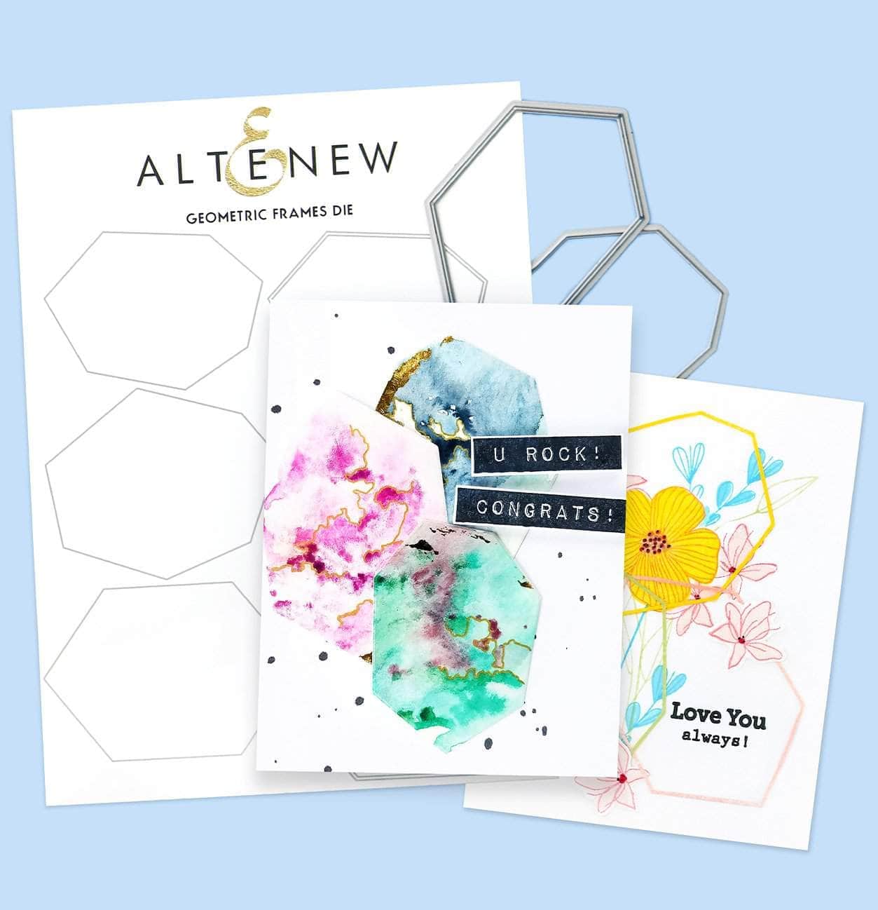 Geometric Frames Die Set for Scrapbooking, Card Making & DIY Crafts - Precision Cutting Tools for Paper Crafting Projects