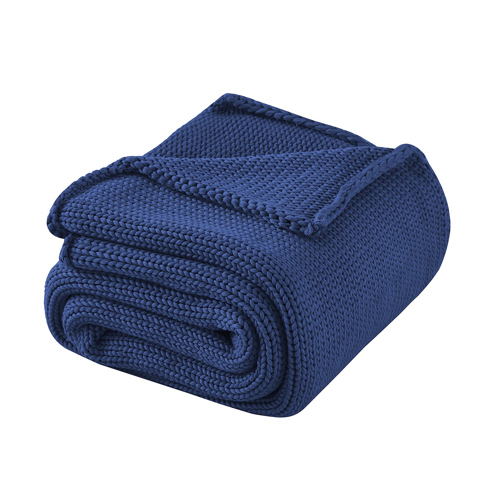 20lbs Weighted Blanket for Adults - 60x80 Inches Cooling Chunky Knit Throw - Machine Washable Braided Crochet Blanket with Evenly Distributed Weight - Perfect for Anxiety Relief, Stress Reduction & Better Sleep