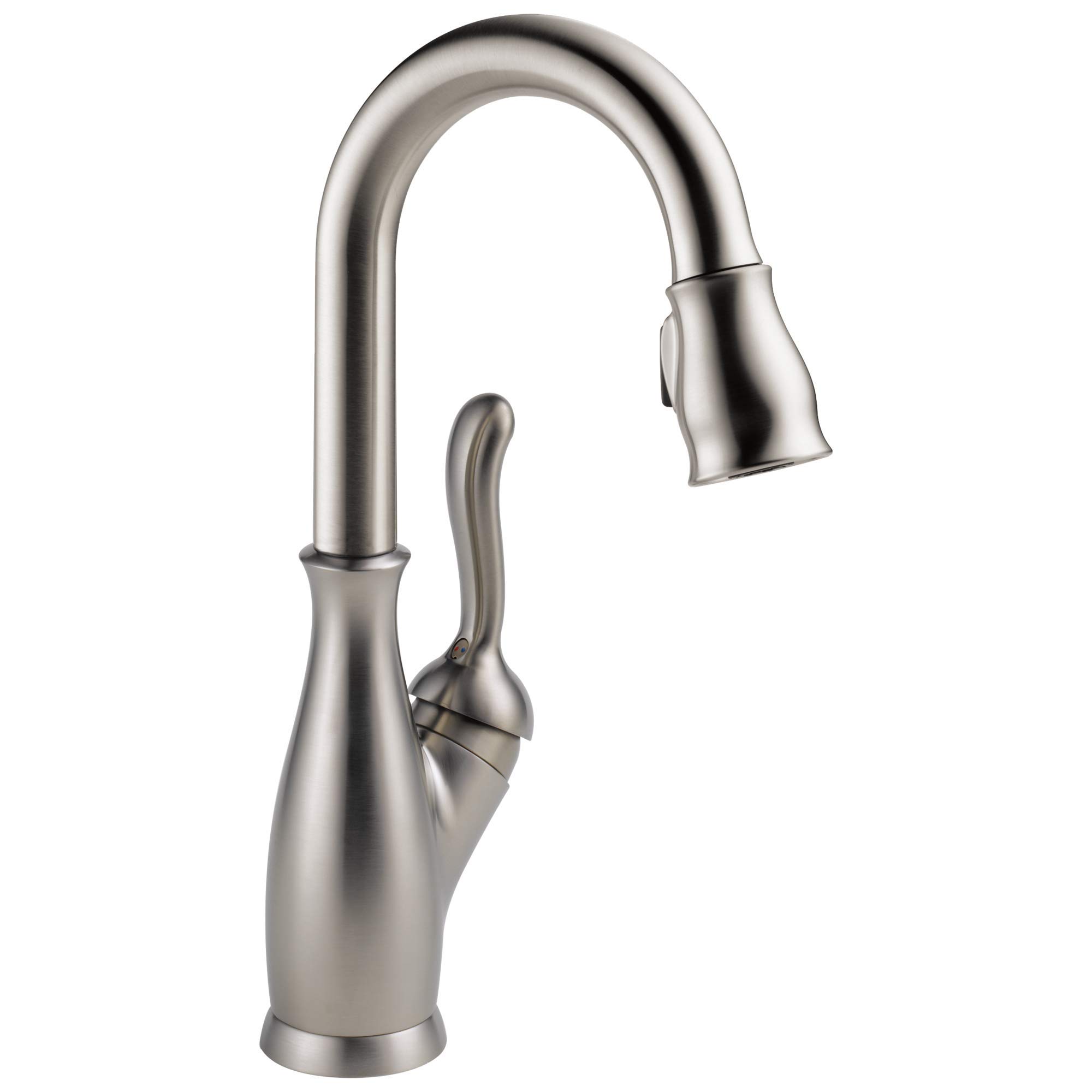 DELTA 9678-SP-DST Leland Single Handle Bar Faucet with SpotShield Stainless Finish - Perfect for Kitchen, Bar, and Commercial Use