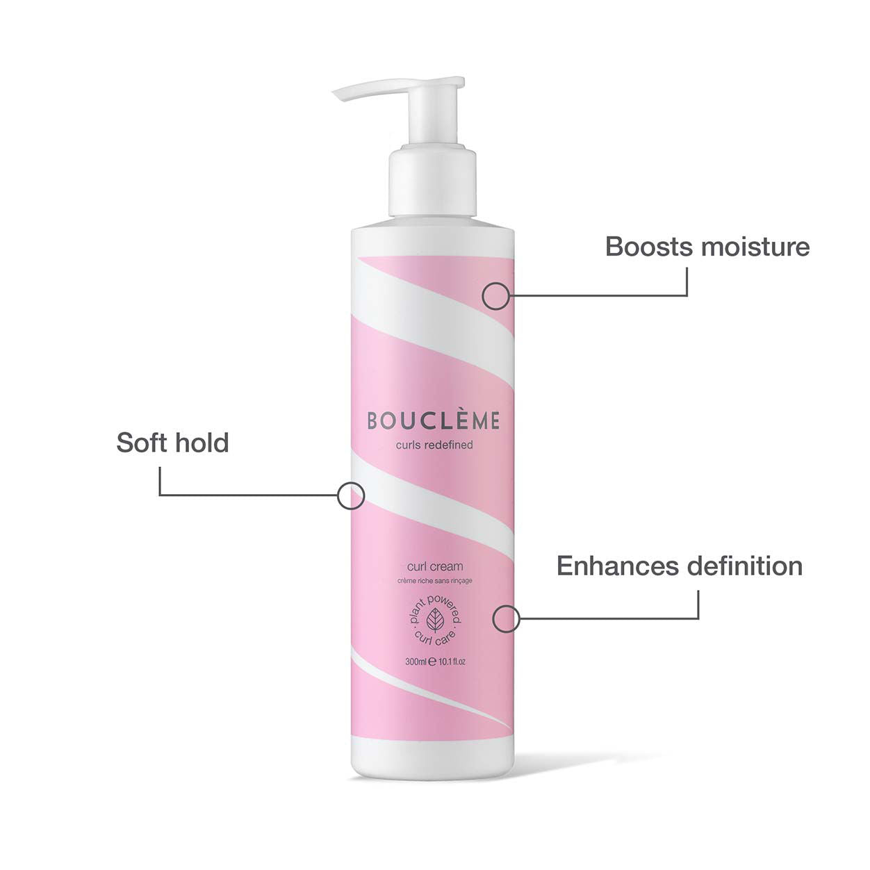 Boucleme Curly Hair Cream for Defined Curls & Frizz Control - Hydrating Styling Cream for Natural Curly Hair - Perfect for Daily Curl Definition & Moisture Lock