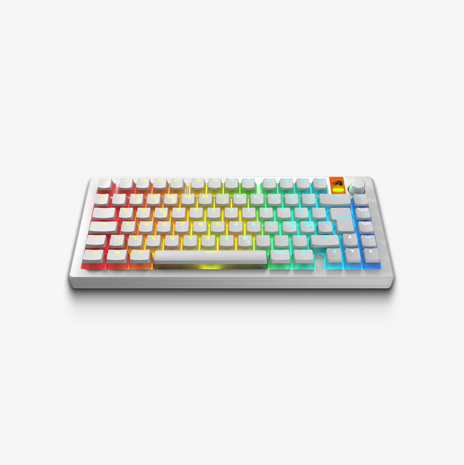 GPBT Aura V3 Keycaps - 129 Keys Custom Mechanical Keyboard Keycap Set, PBT Material, Cherry MX Profile, RGB Backlit Compatible - Perfect for Gaming, Typing & Office Work