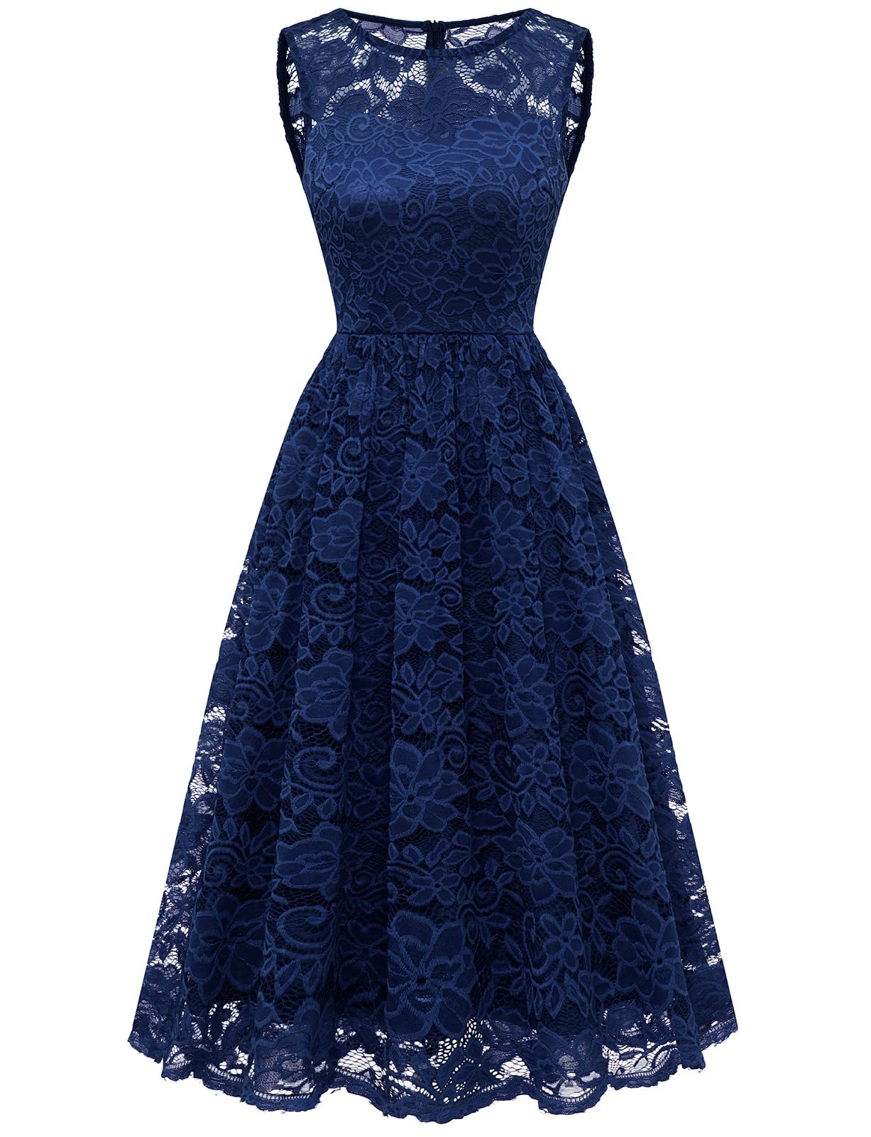 Elegant Lace Cocktail Dress for Women - Wedding Guest, Formal, Midi, Evening Party & Prom Dress - Perfect for Weddings, Cocktail Parties, and Special Occasions