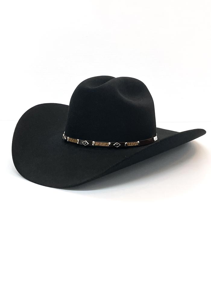 Resistol RFBLKR 524207 George Strait Collection Black Felt Cowboy Hat for Men - Western Style, Durable & Comfortable - Perfect for Rodeo, Country Music Concerts & Outdoor Adventures